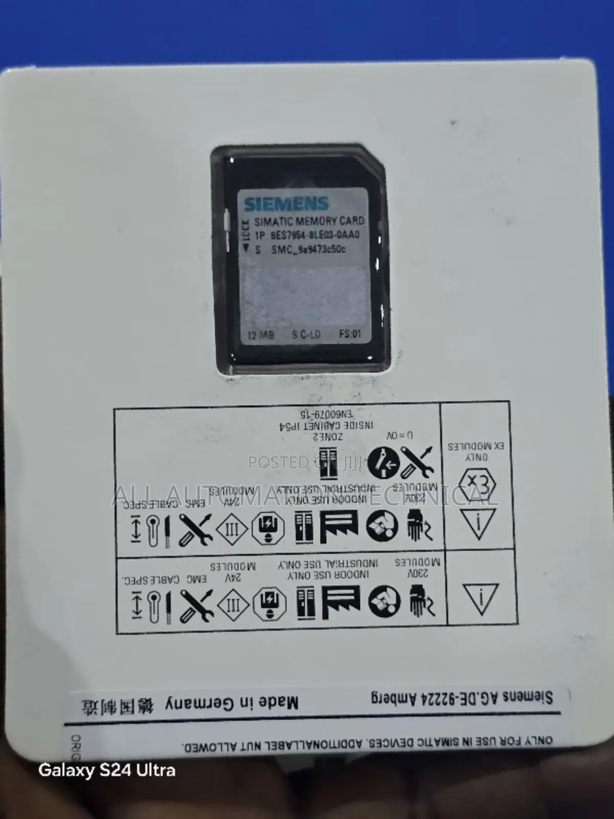 6es7954-8le01-0aa0 | Siemens Simatic S7 Memory Cards, 12mb