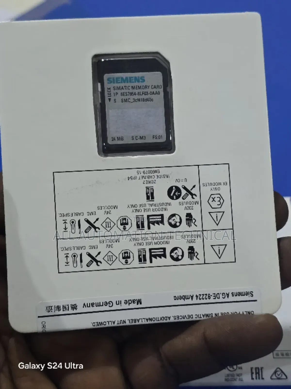 Siemens | 6es7954 8lf03 0aa0 | Simatic Memory Card 24 Mb