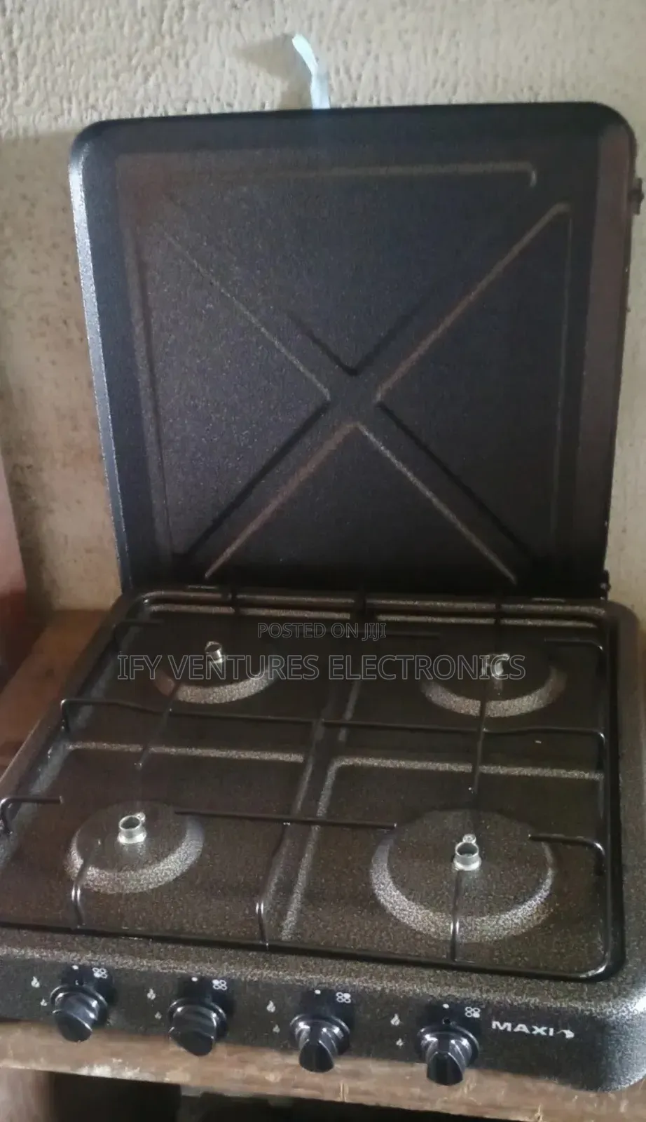 Maxi 4 Burner Table Top Gas Cooker 50*50cm.