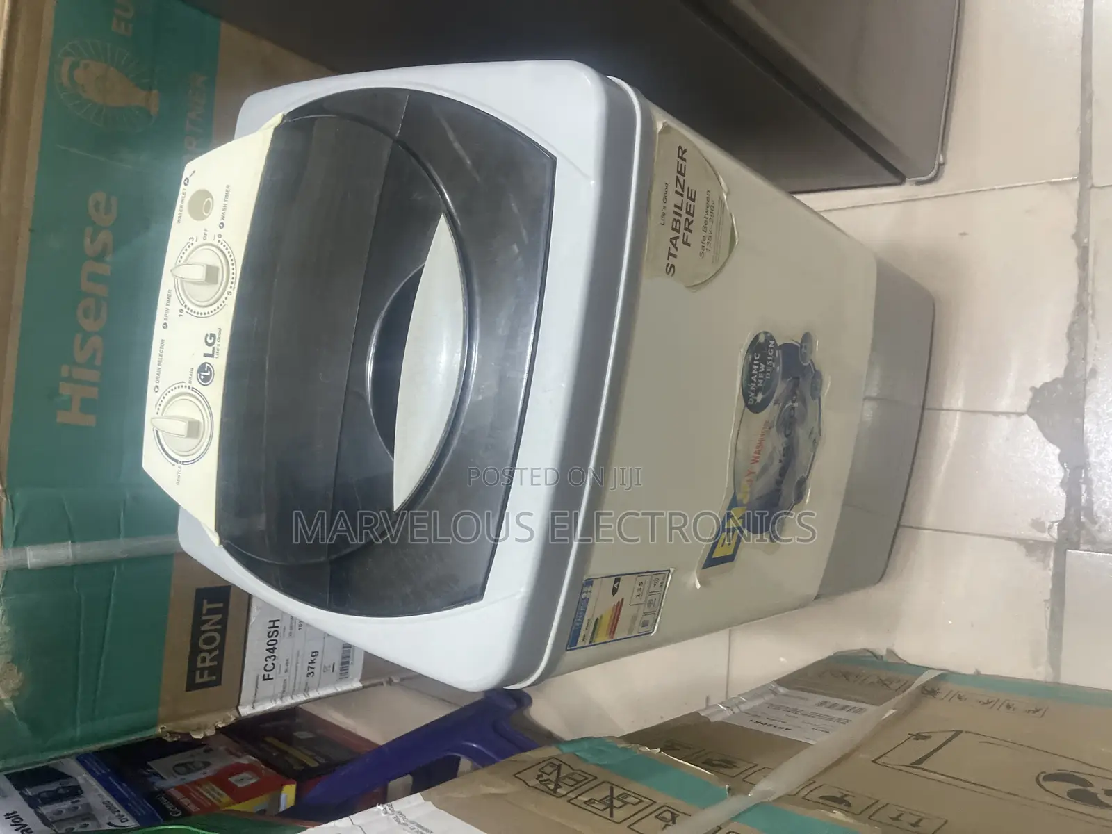 1month Used LG Single Washing Machine It as Dryer Addition