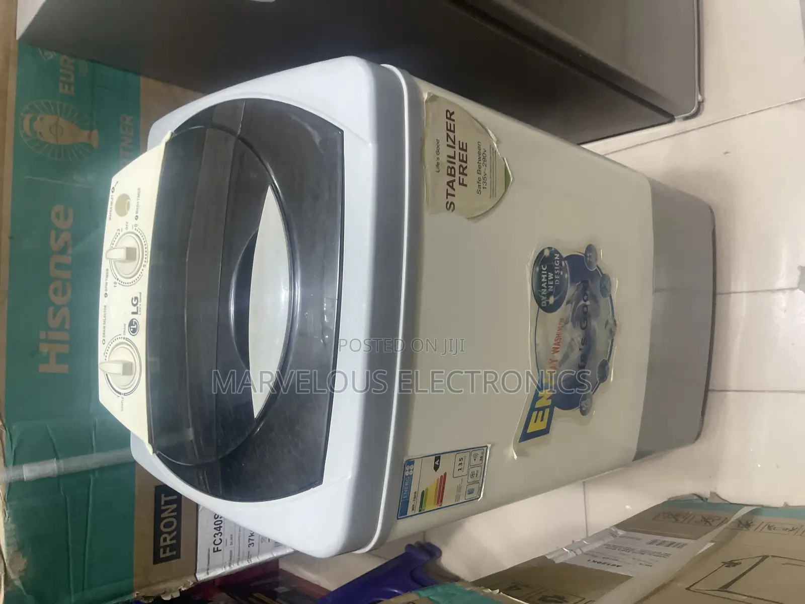 1month Used LG Single Washing Machine It as Dryer Addition