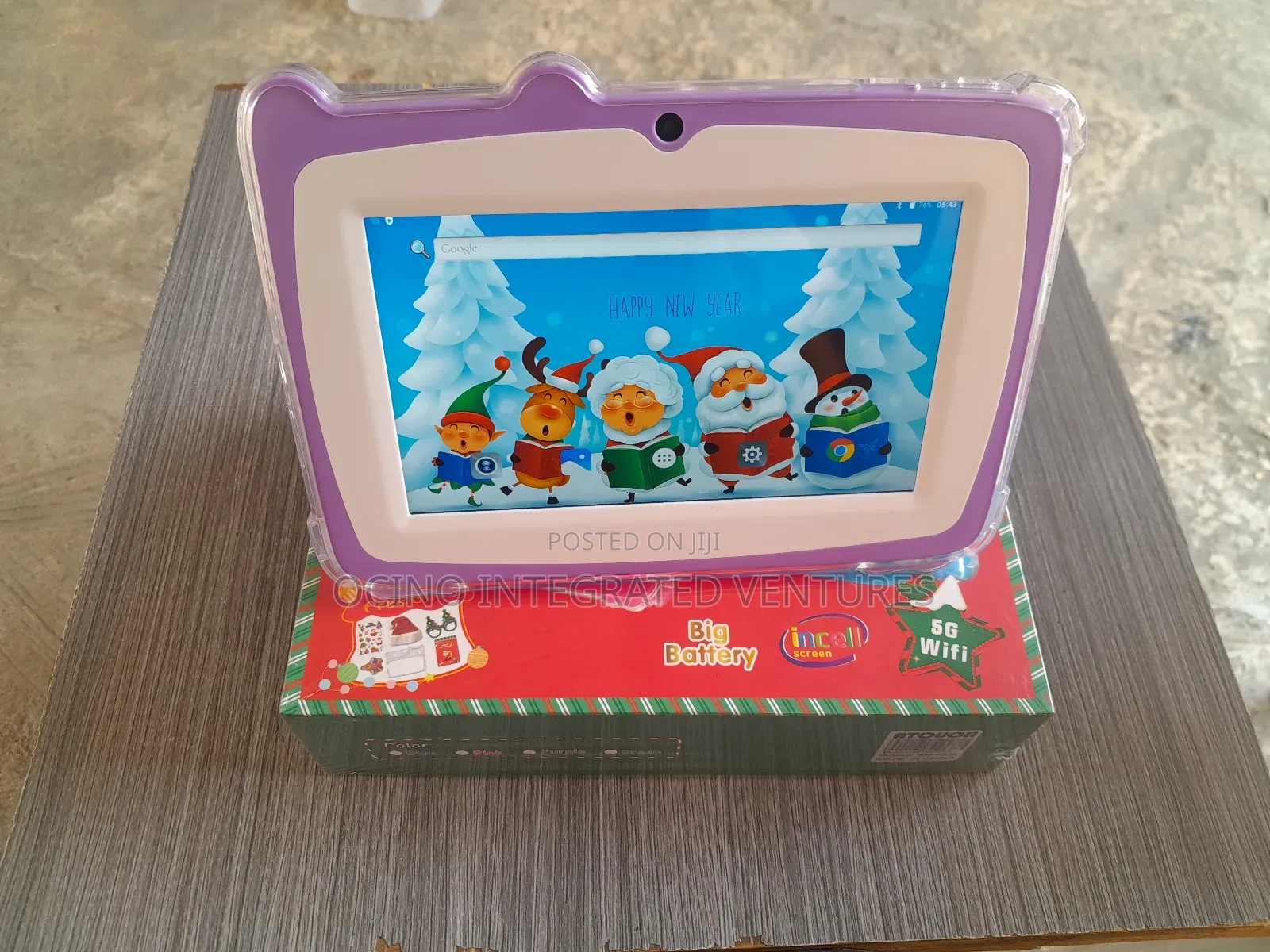 Unbreakable Screen Kids Educational Tablet,5000mah Battery