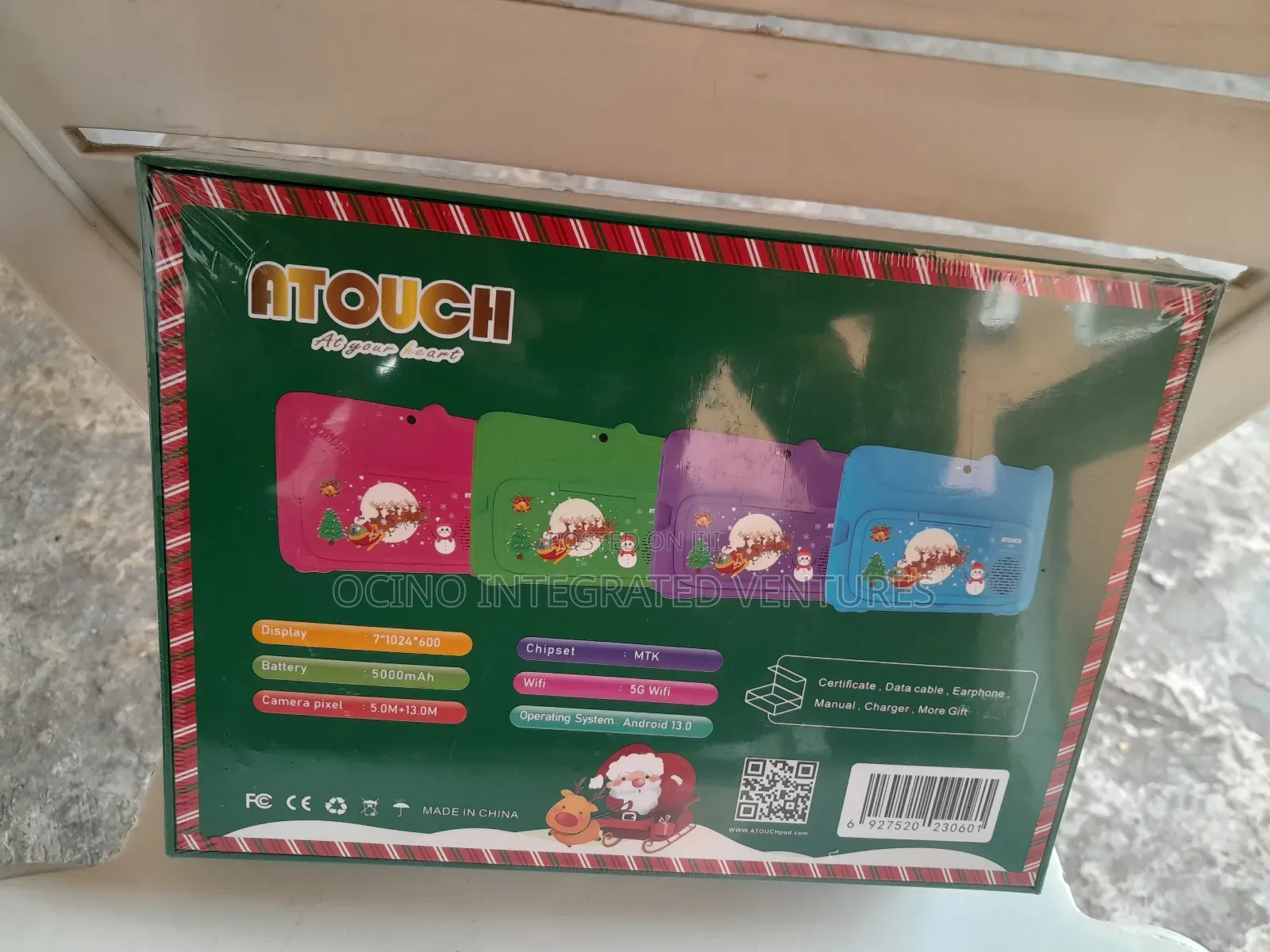 Unbreakable Screen Kids Educational Tablet,5000mah Battery