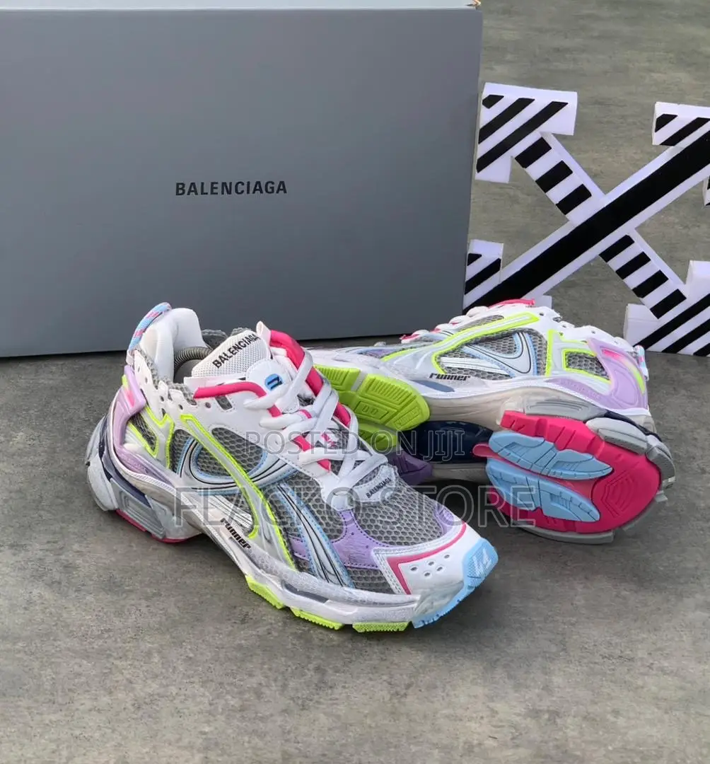 Original Balenciaga Track Runner Mesh Faux Leather Sneaker