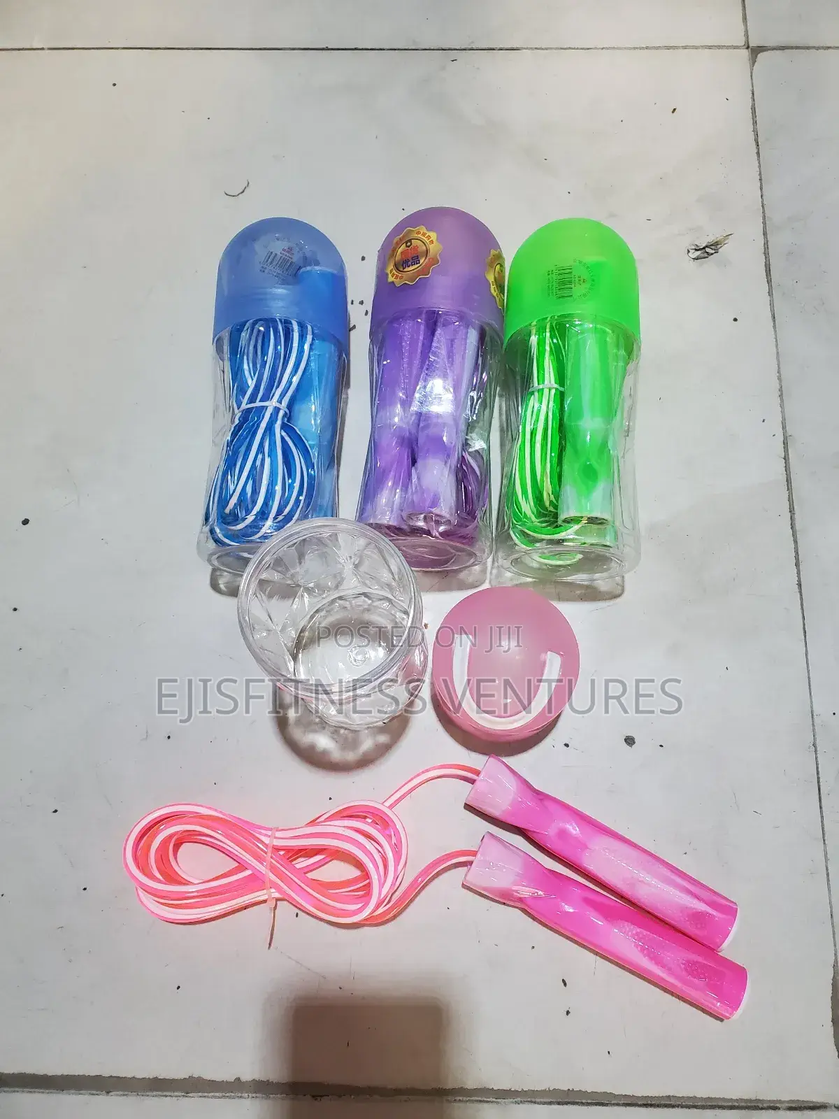 Skipping Rope With Cup Carrier