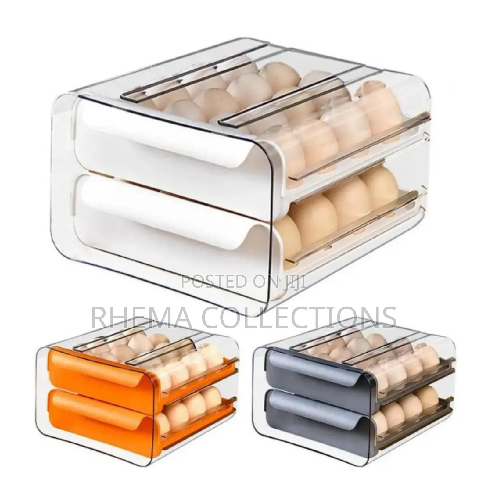 32 Grids Modernized Transparent Egg Rack/Organizer