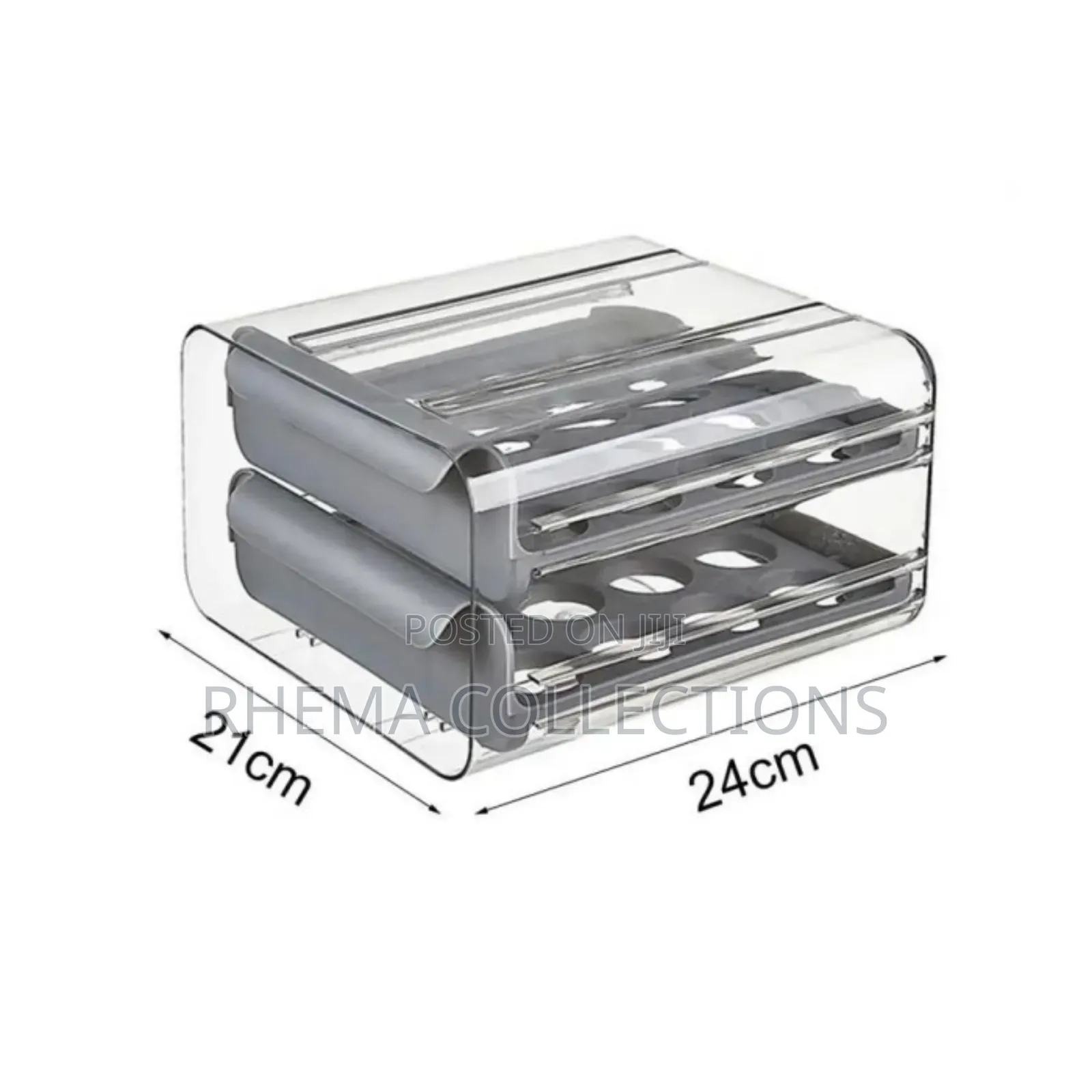 32 Grids Modernized Transparent Egg Rack/Organizer