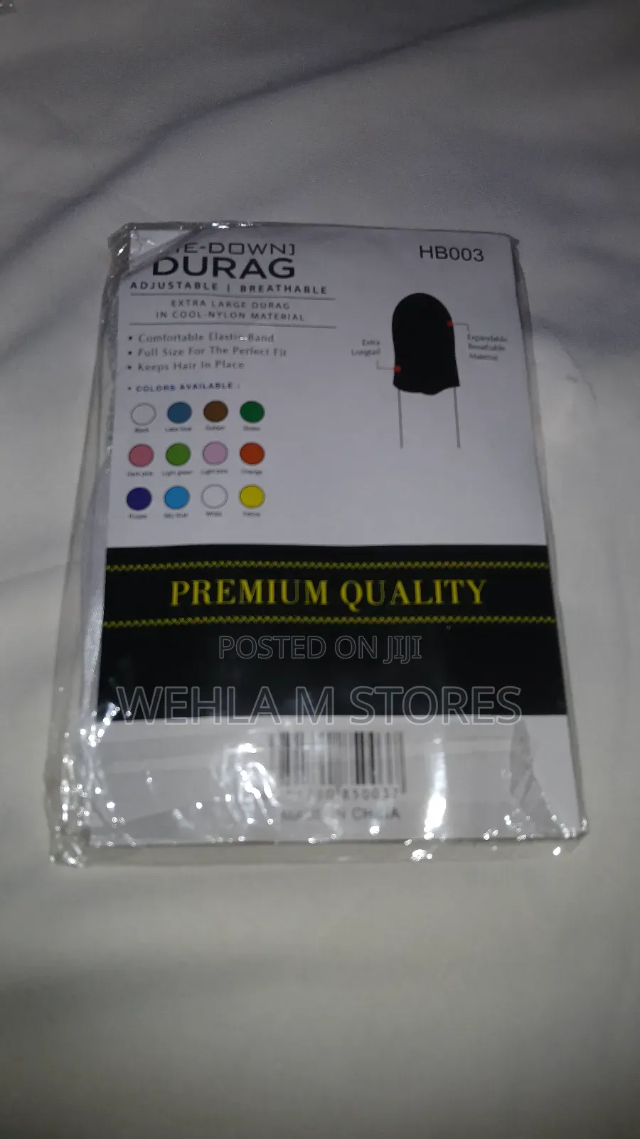 Silky Durag (White Durag)