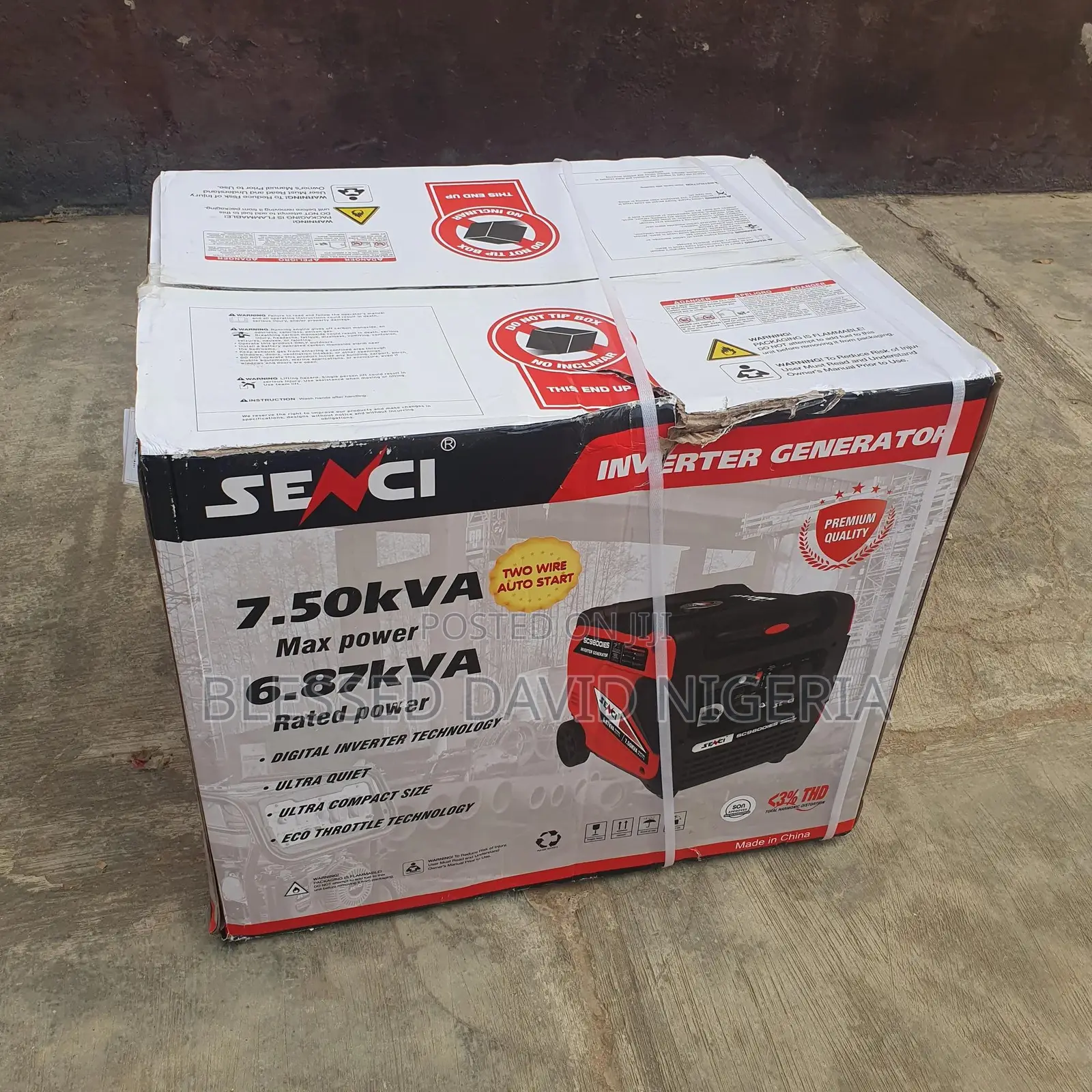 Senci Sc9800ies 6.87kva / 7.5kva Remote Inverter Generator