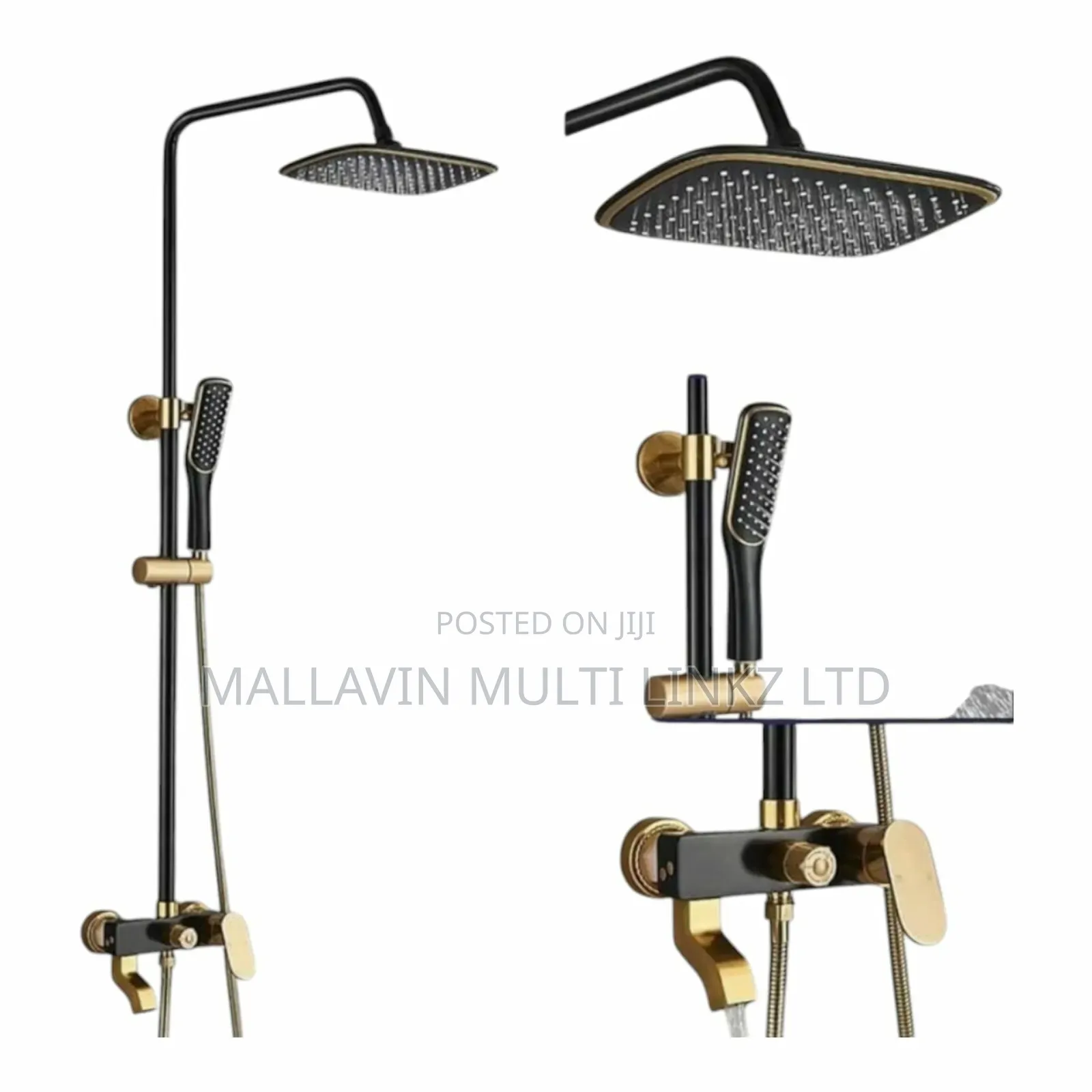 Shower Mixers Sets (Shower Head, Hand Shower And Down Tap).