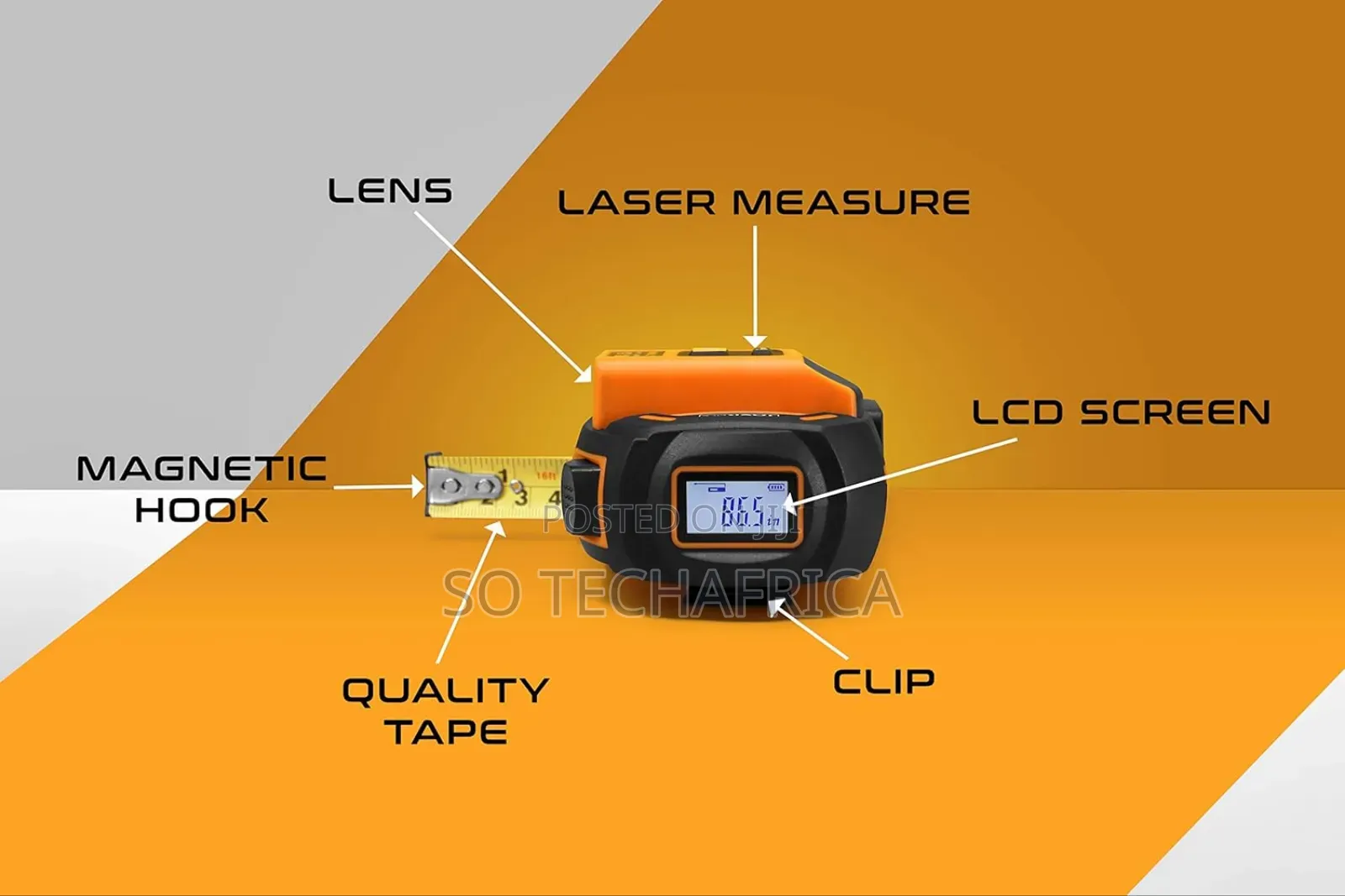 Sndway 2 in 1 Laser Tape 40M