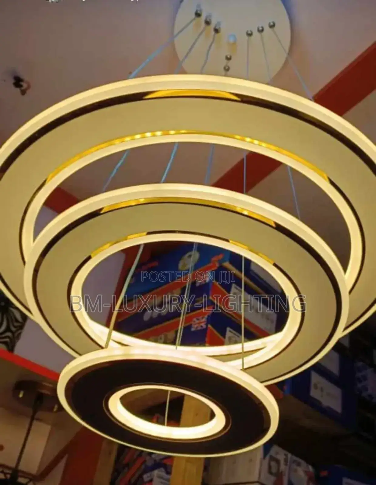 3 Ring Gold Body  LUXURY CHANDELIER