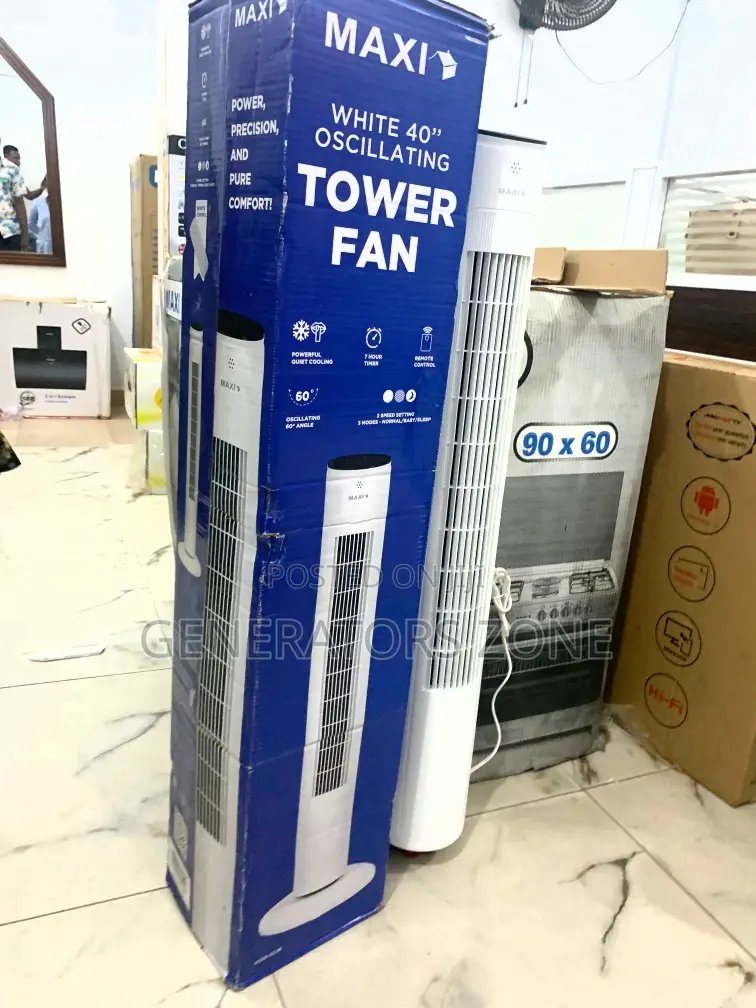 Adjustable Air Breeze Maxi 40 Inch Oscillating Tower Fan
