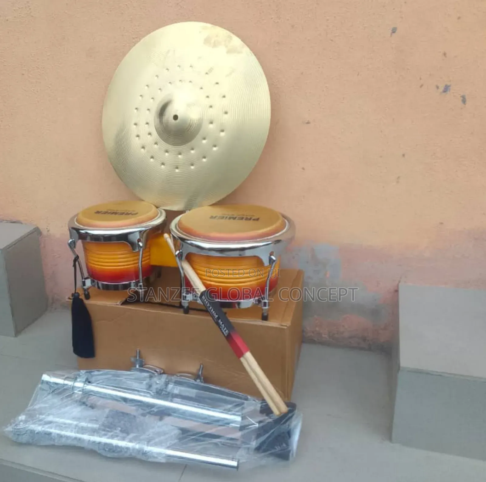 Premier Big Size Bongo With Cymbal