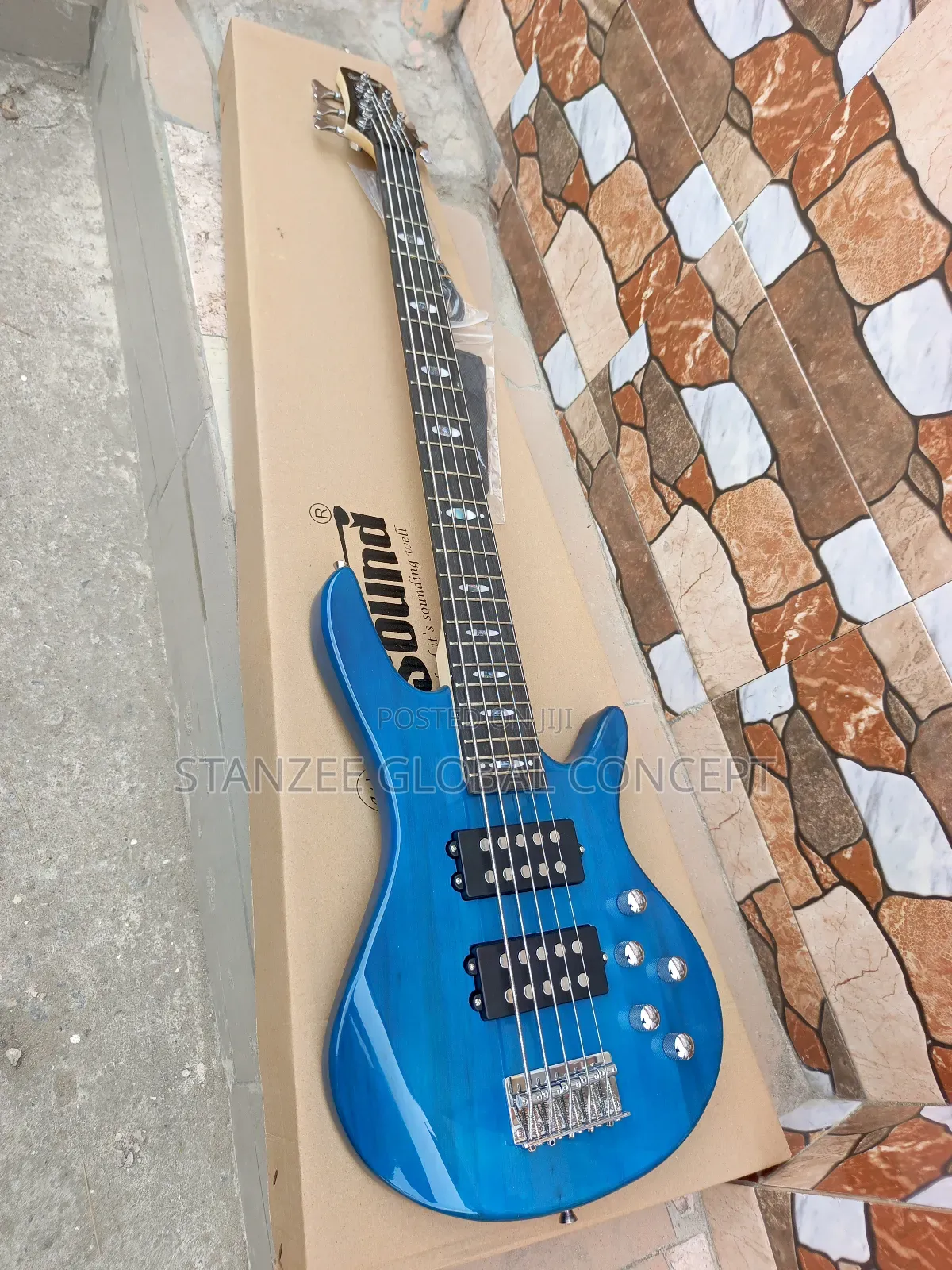 Well Sound 5 Strings Active Bass Guitar