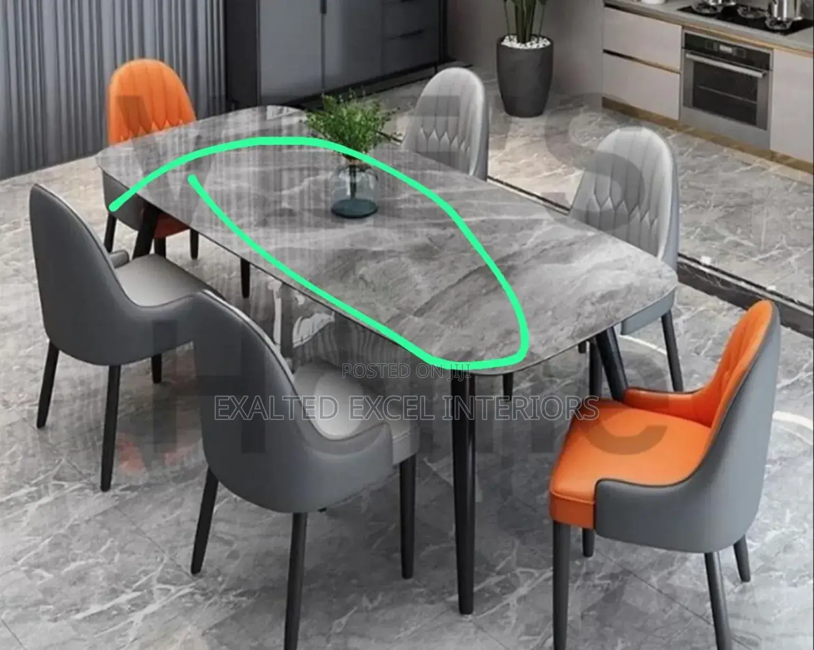 Top Quality Imported Luxury 6 Seater Dining Set
