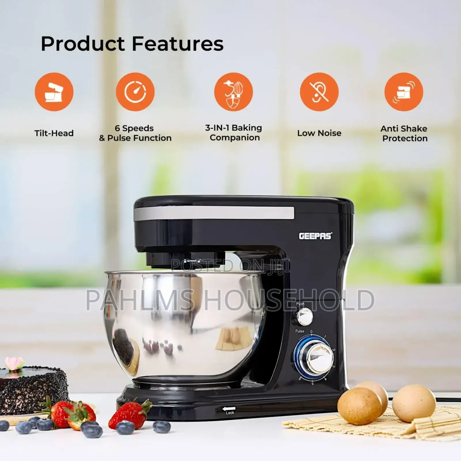 5L Geepas Food Stand Mixer