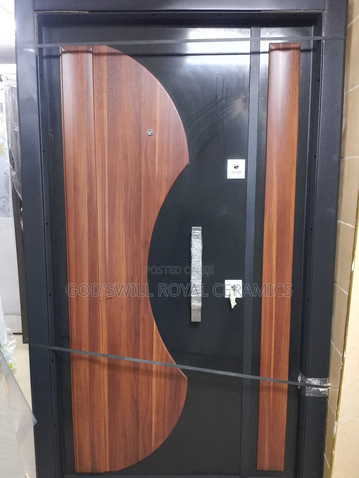 Italian Mixed Wooden and Steel Door