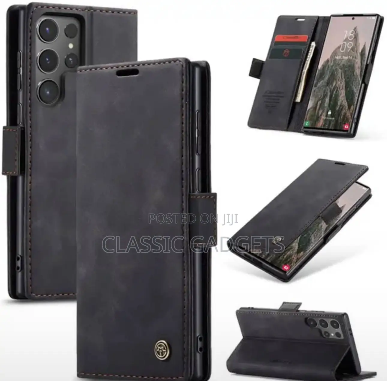 Leather Vintage Wallet Phone Case for Galaxy S25 Ultra