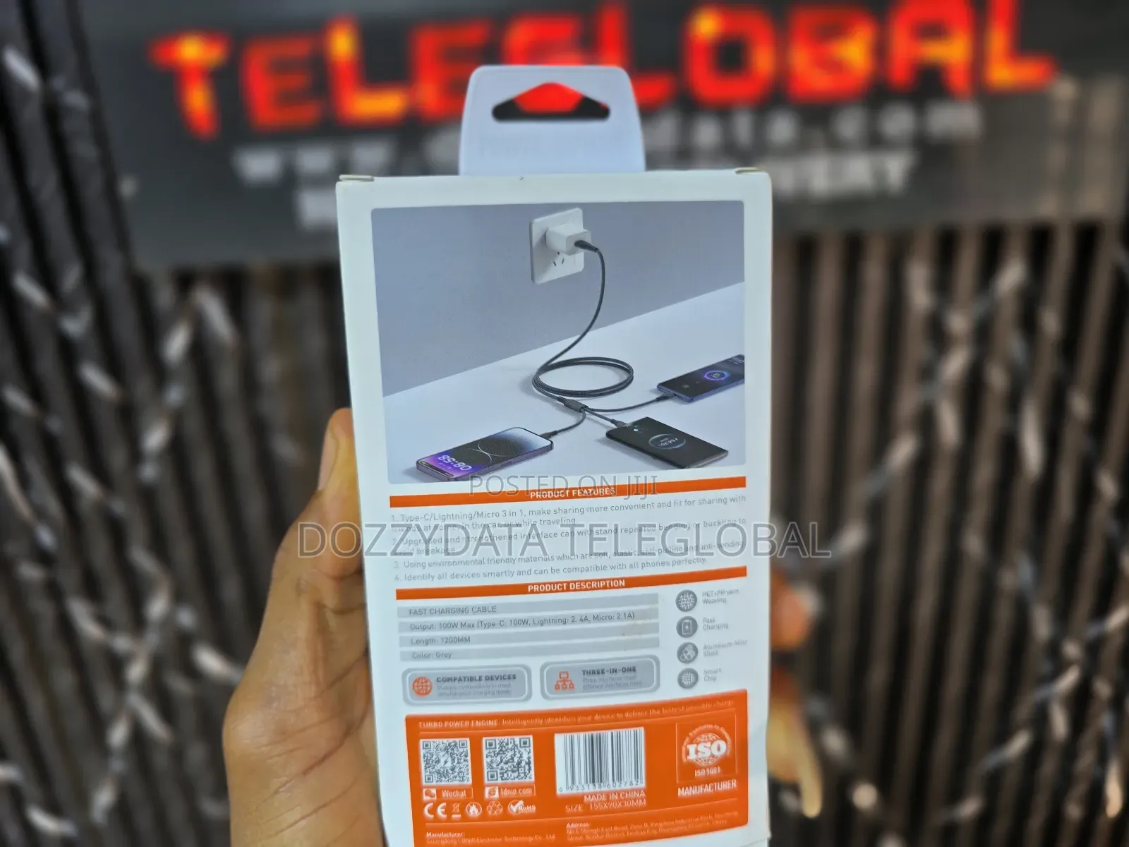 Ldnio Lc97u 100w 3 in 1 Fast Charging Cable