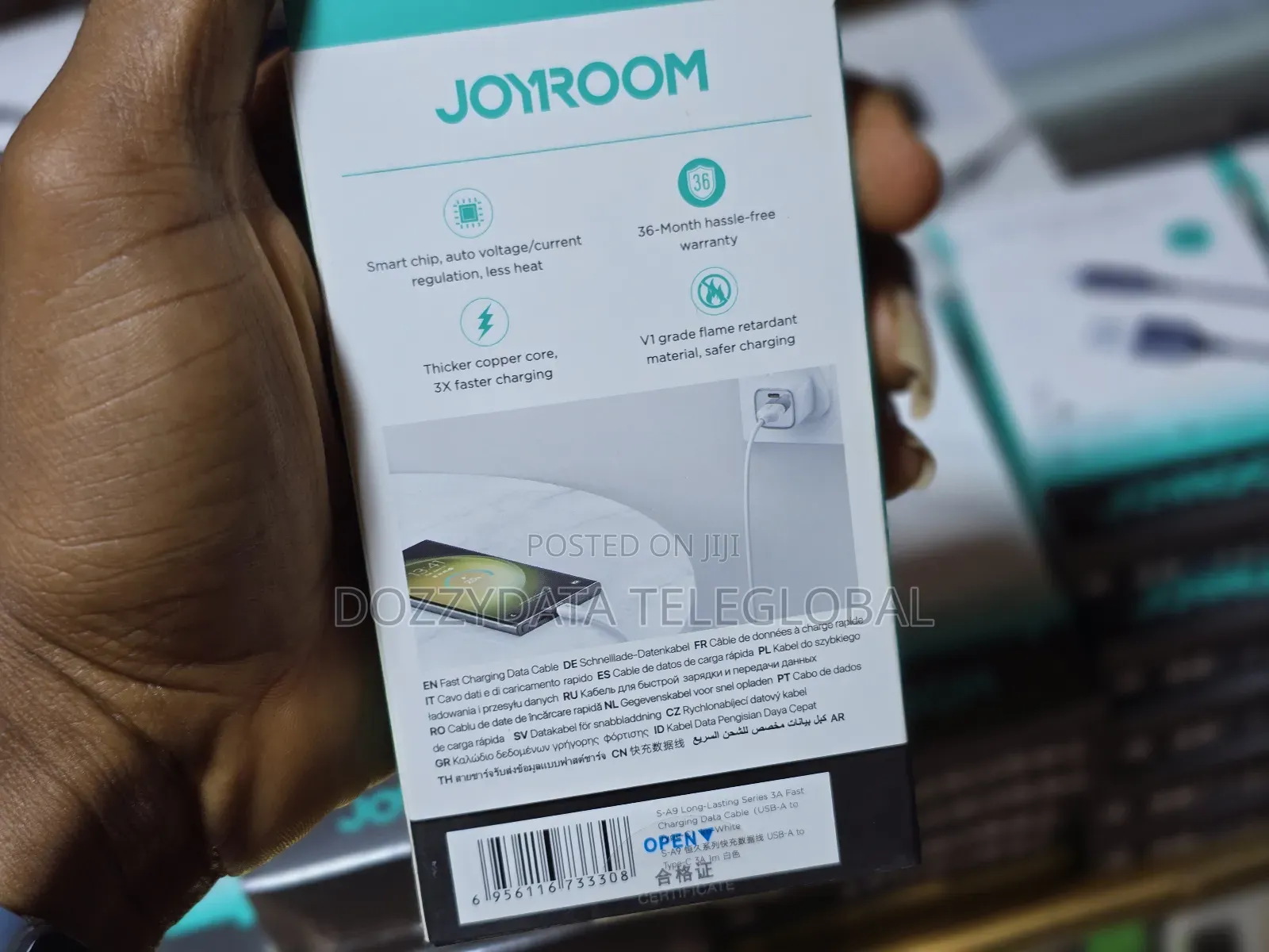 JOYROOM 3A Fast Charging Data Cable USB-A to Type-C 3.3ft 1m