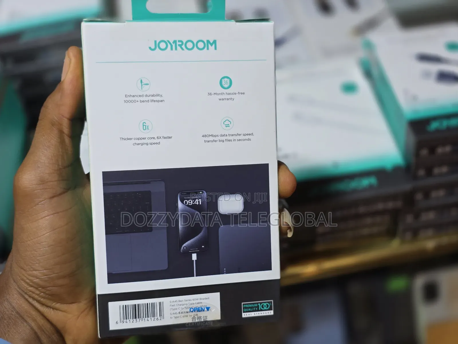 Joyroom 60W PD USB-C Braided Fast Charging Data Cable