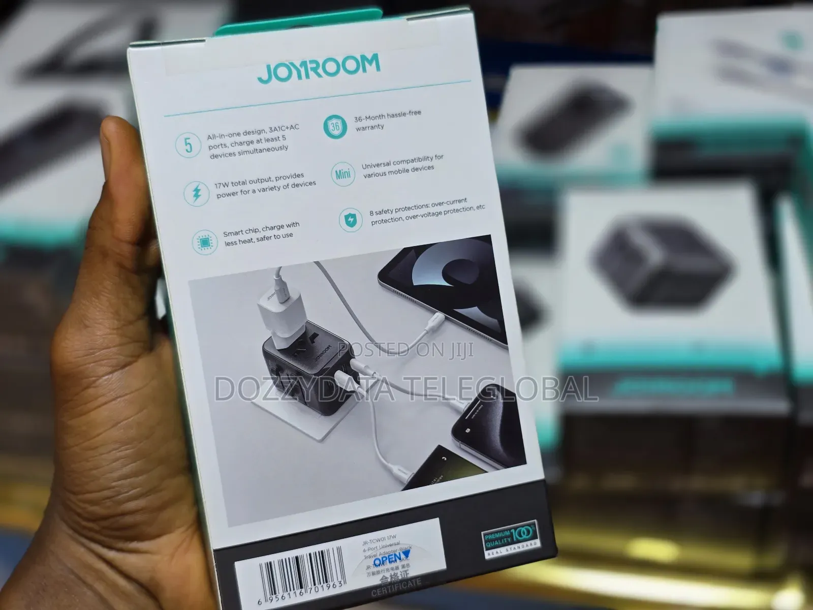 Joyroom 17W 4-Port Universal Travel Adapter