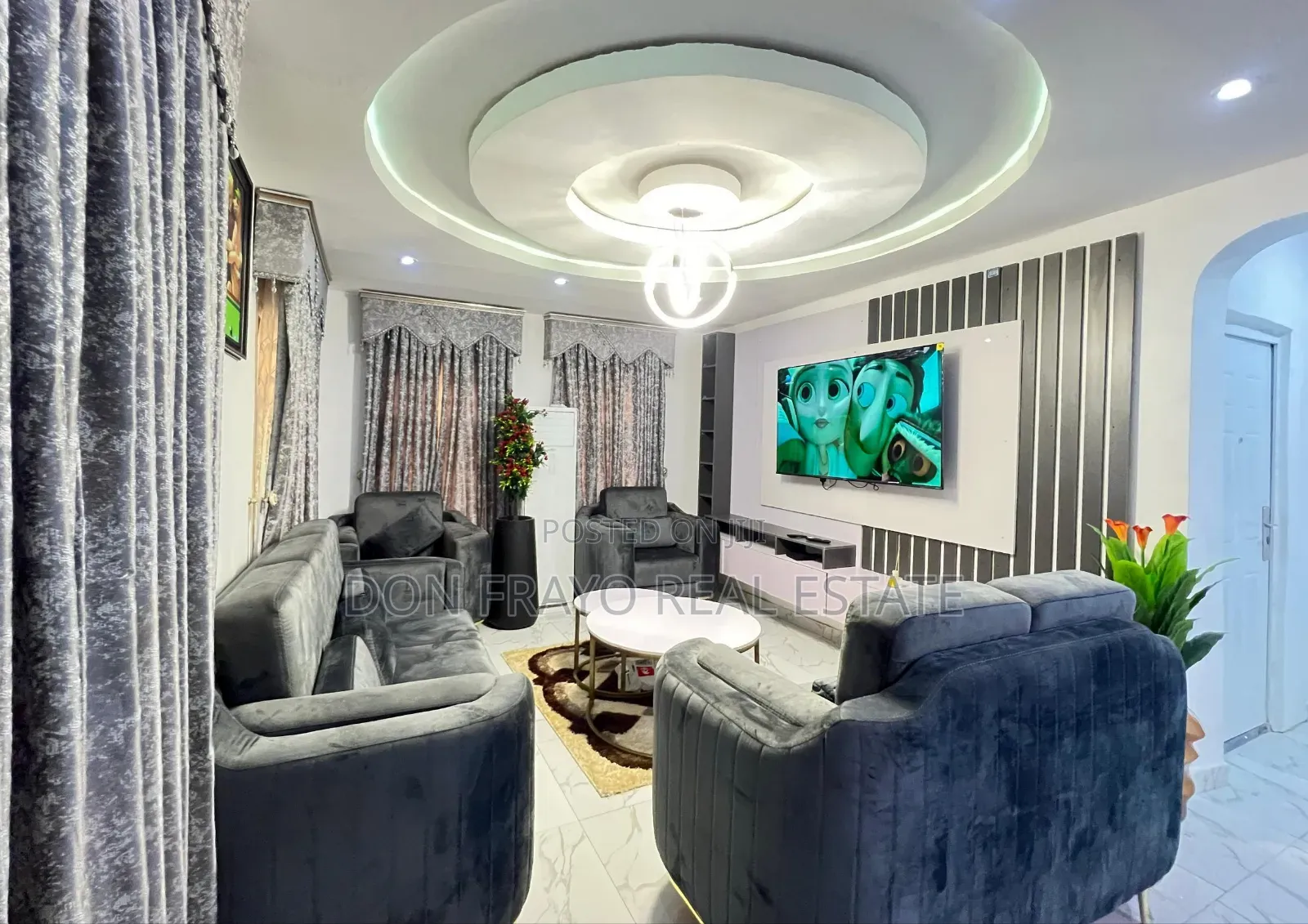 Exquisite 4 Bedrooms Duplex Service Apt at Akala Express
