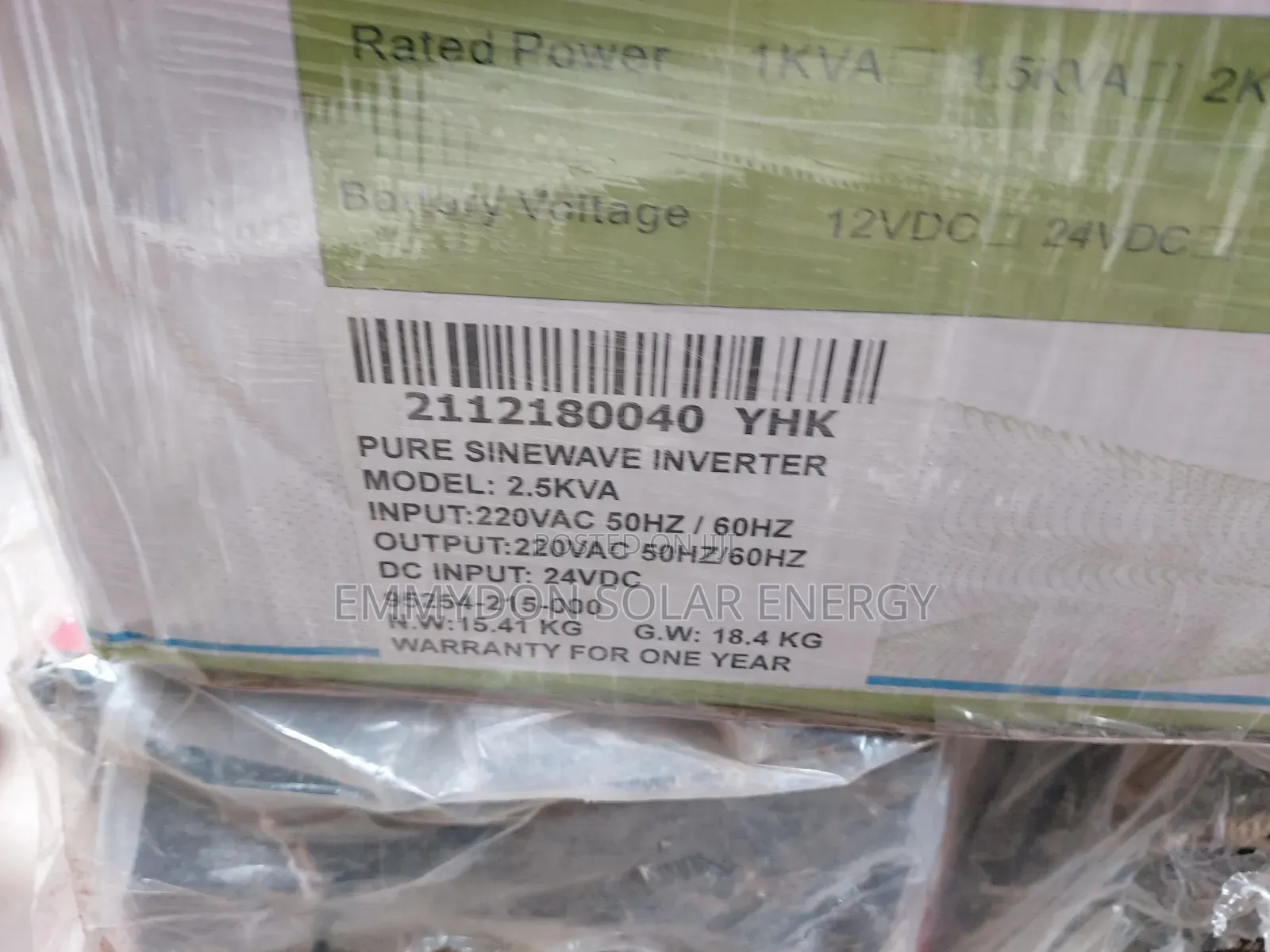 Original Yohako 2.5kva 24v Non Hybrid