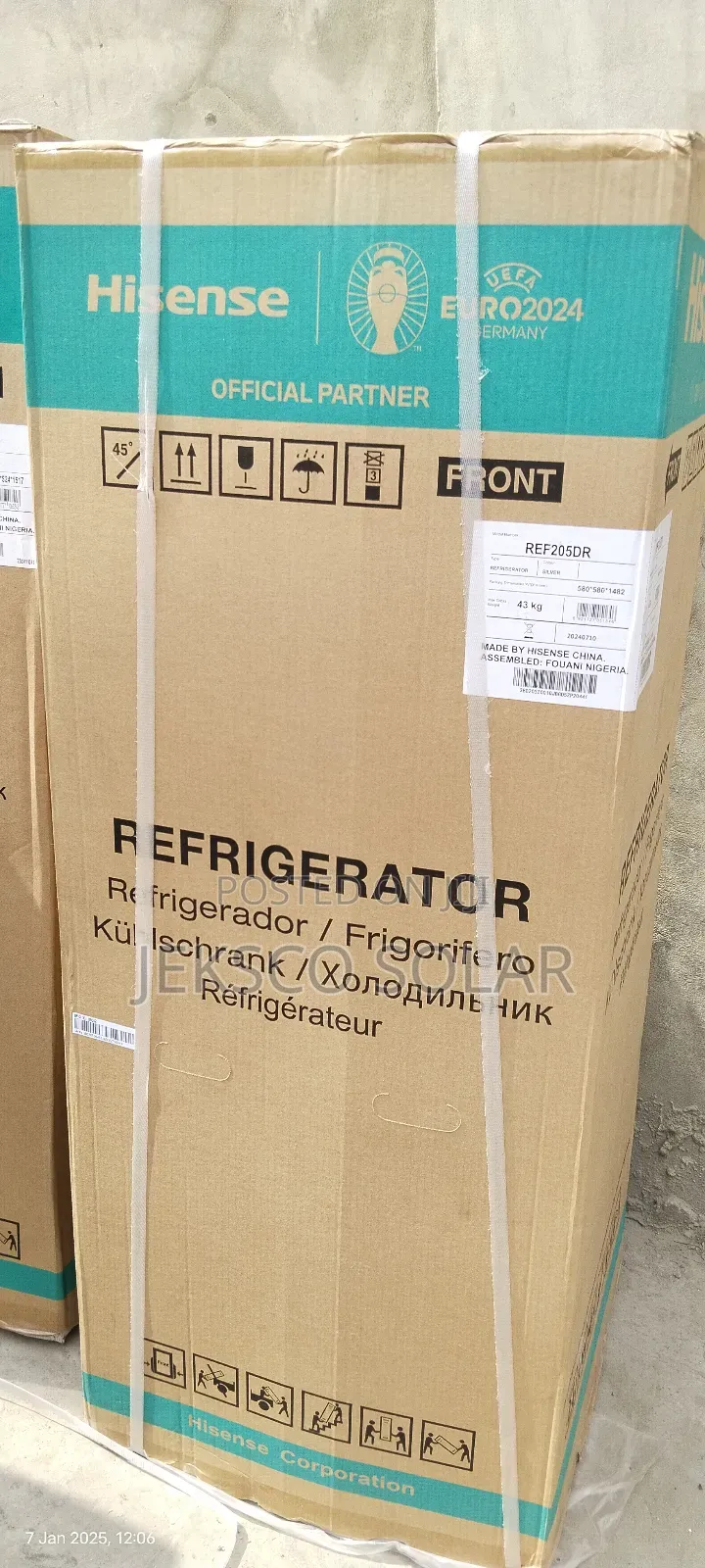 Hisense Refrigerator 205 Liters