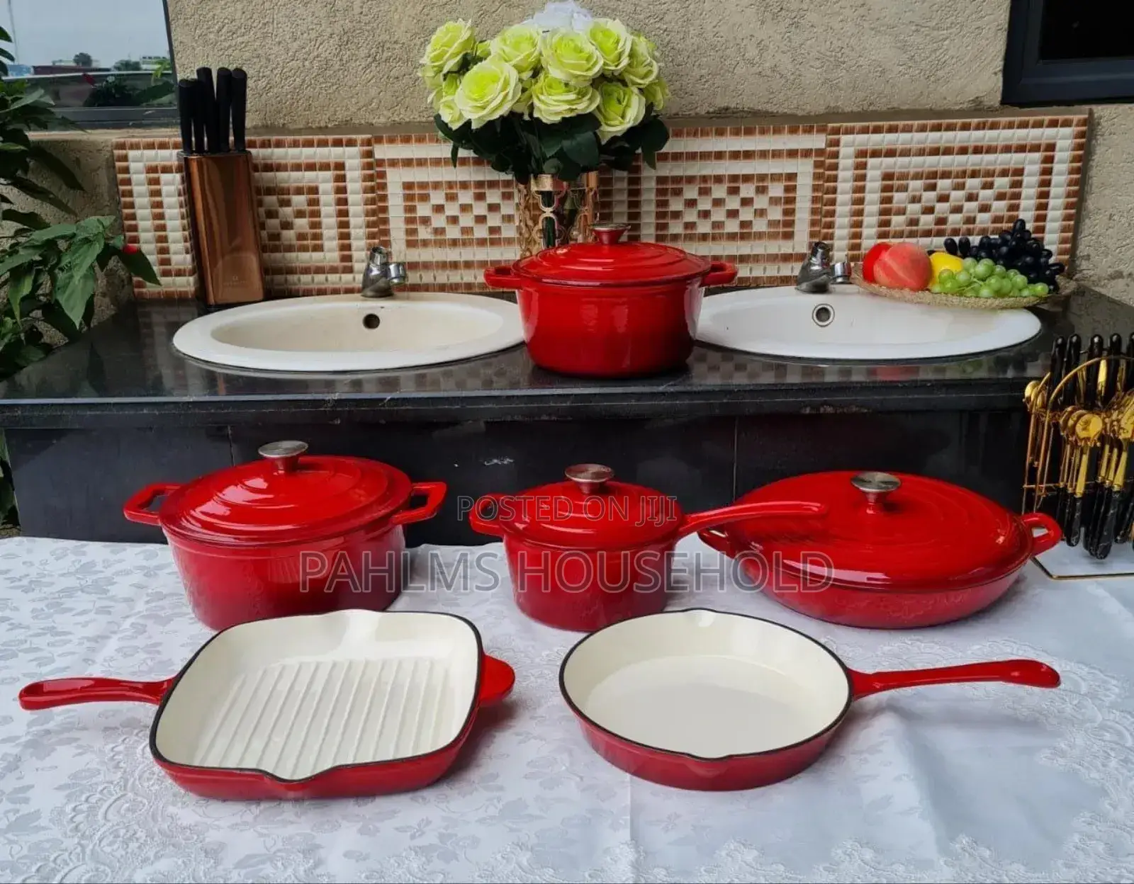 Cast Iron Casserole Dish Set
