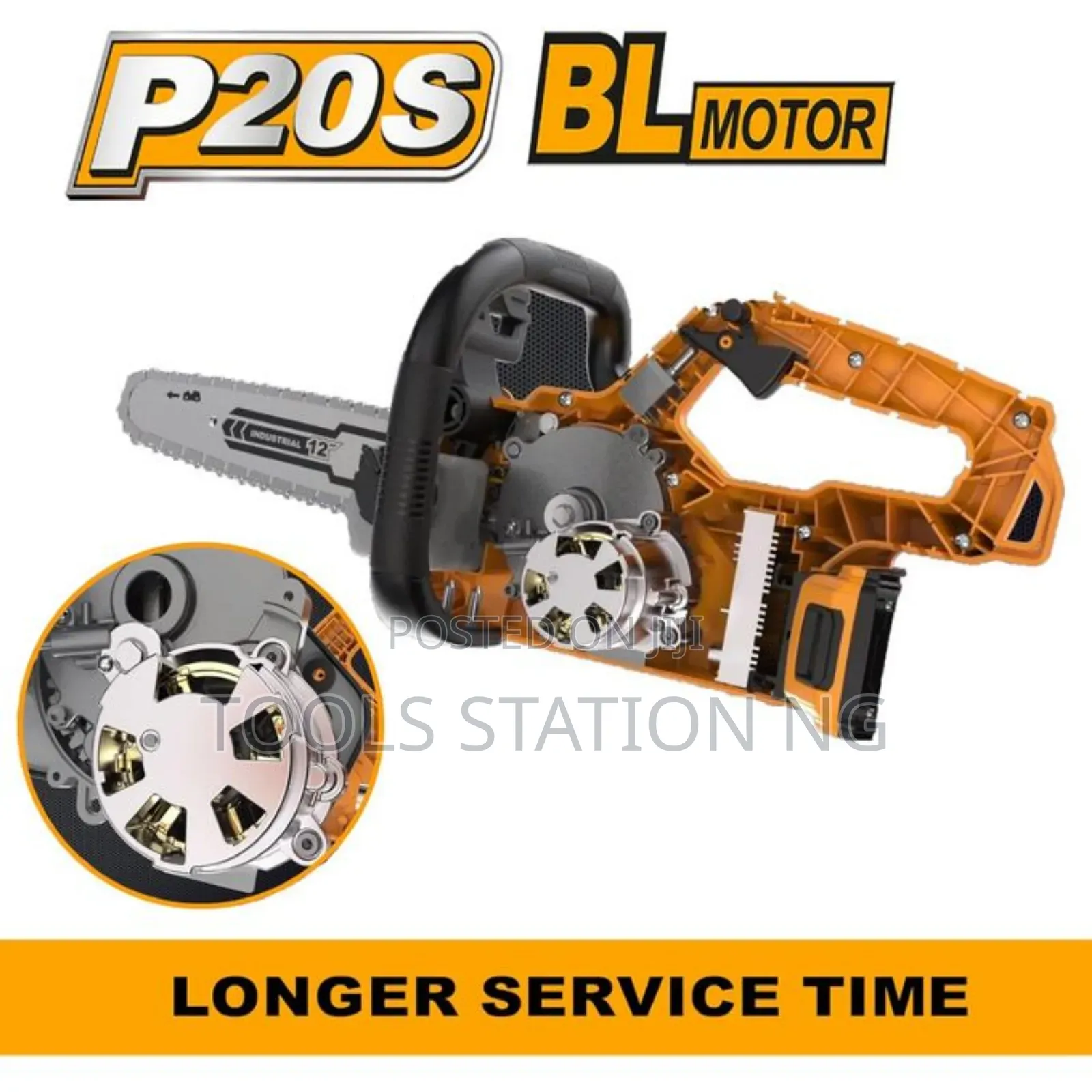 Chain Saw 12", 20v, 4.0amp Battery
