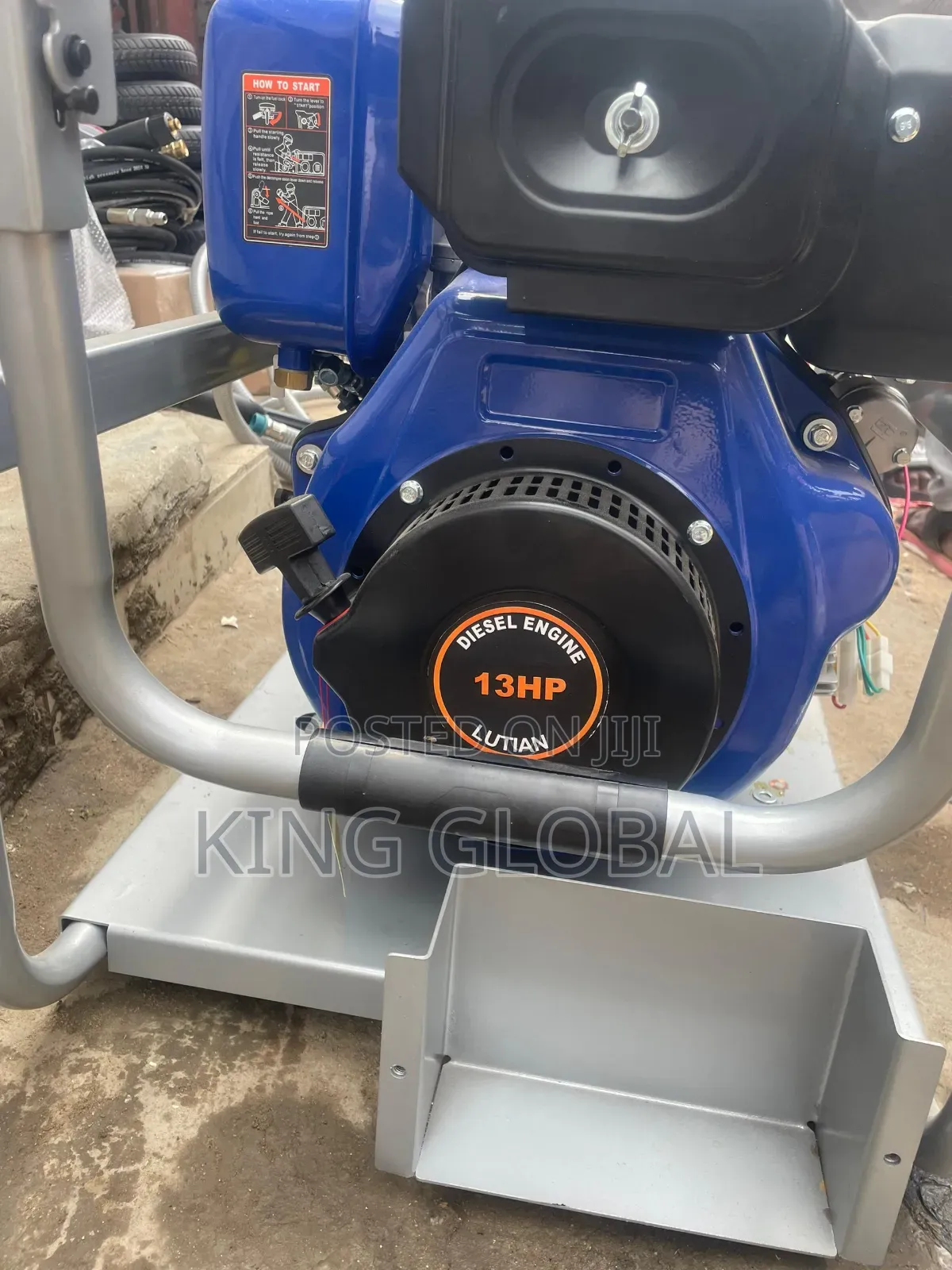 Original Lutian 13hp Diesel Pressure Washer Machine