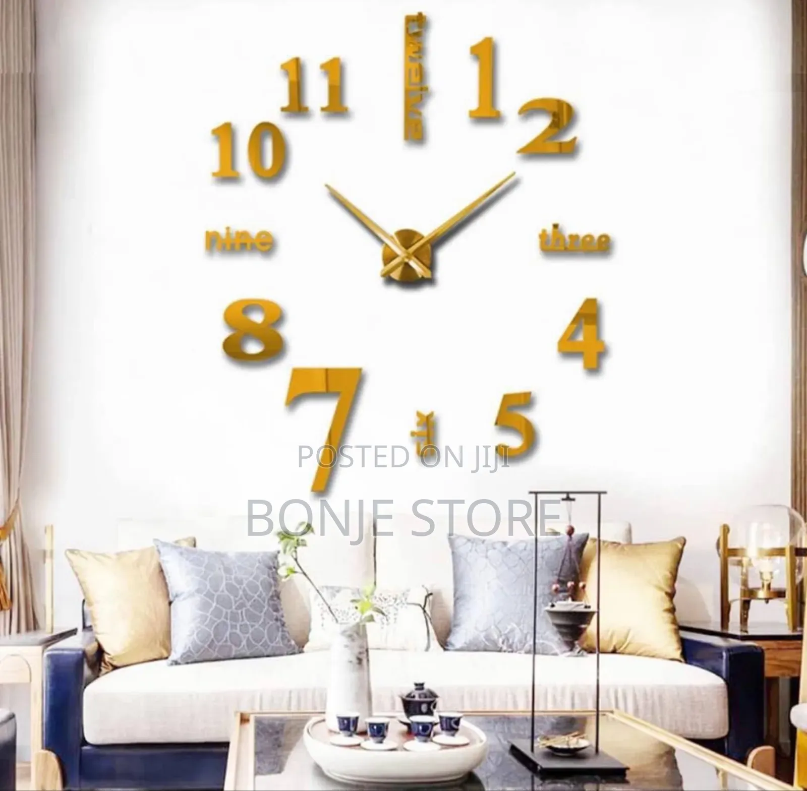 3d Diy Clock!
Number + Word Design
- 
Size: 120cm