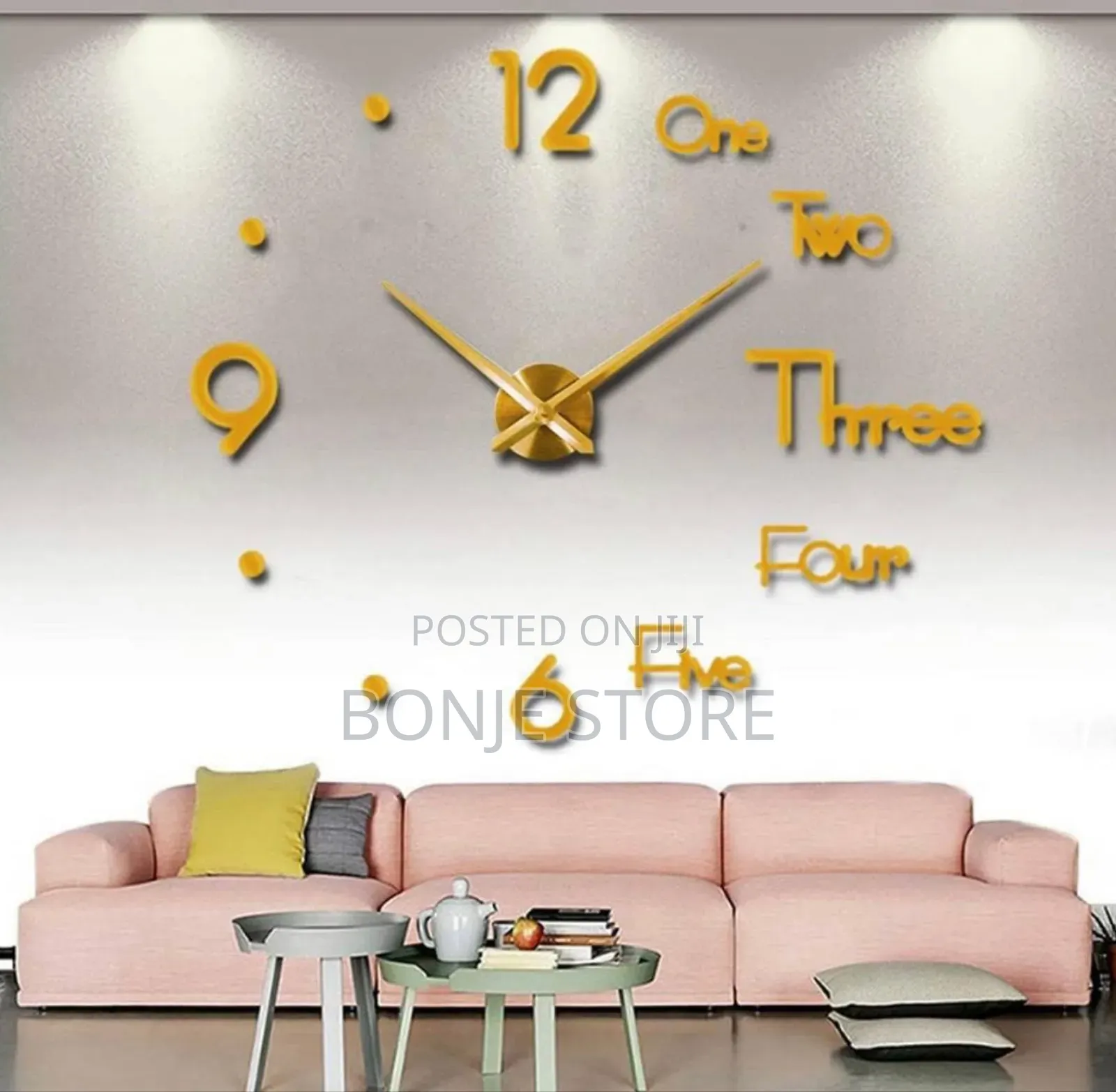 3d Diy Clock!
Number + Word Design
- 
Size: 120cm