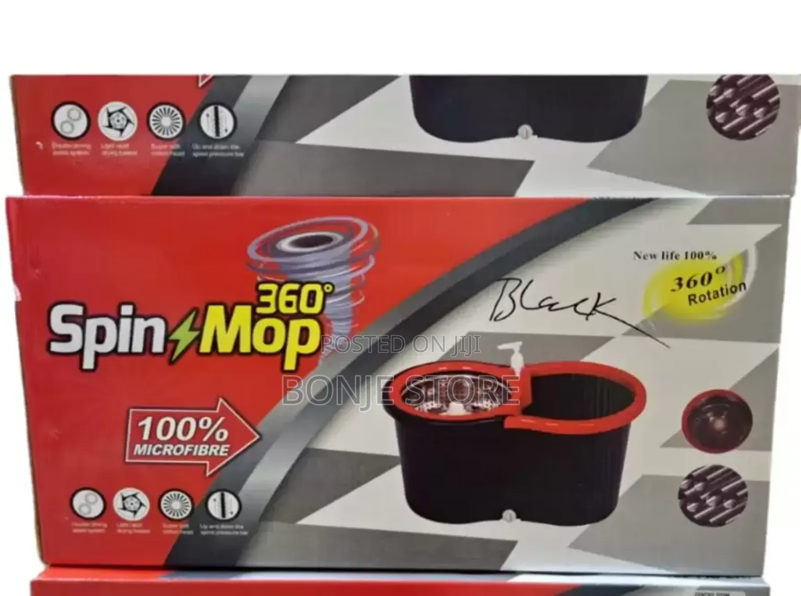 360 Rotation Spin Washable Mop With Soap Spray