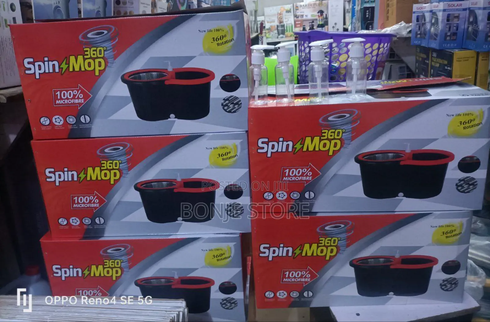 360 Rotation Spin Washable Mop With Soap Spray