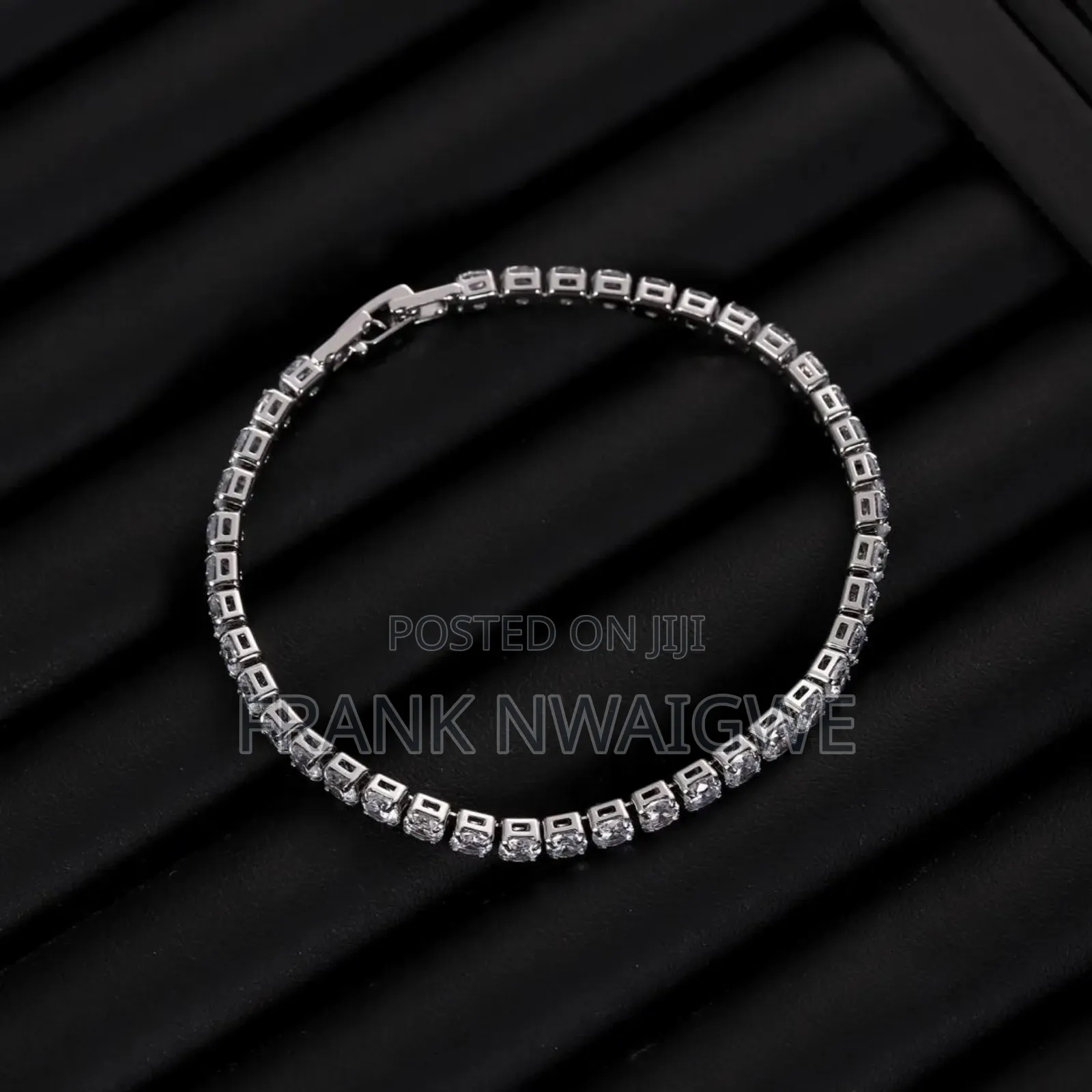 Cubic Zirconia Iced Out Bracelet Chain Gold Silver Blue Pink