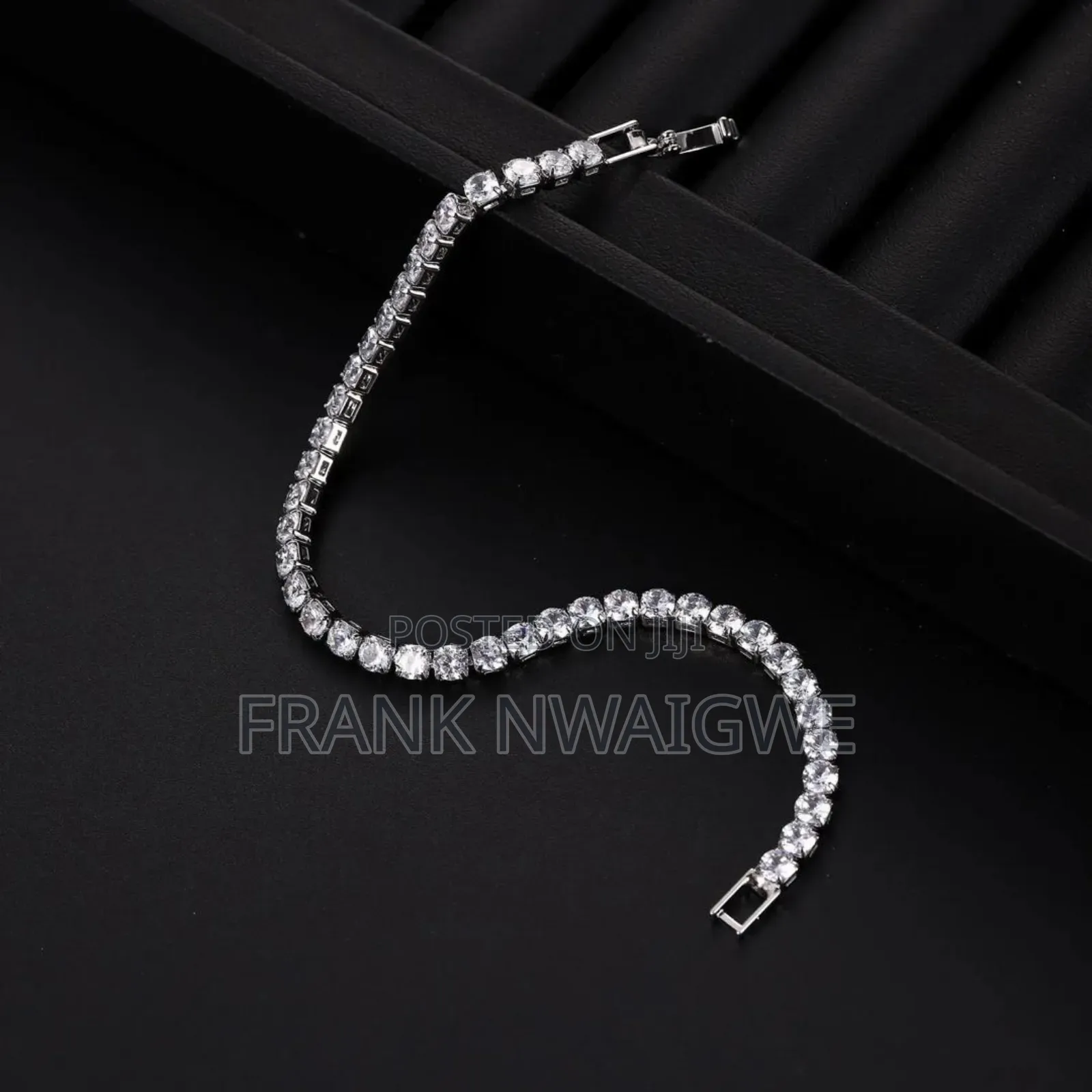 Cubic Zirconia Iced Out Bracelet Chain Gold Silver Blue Pink