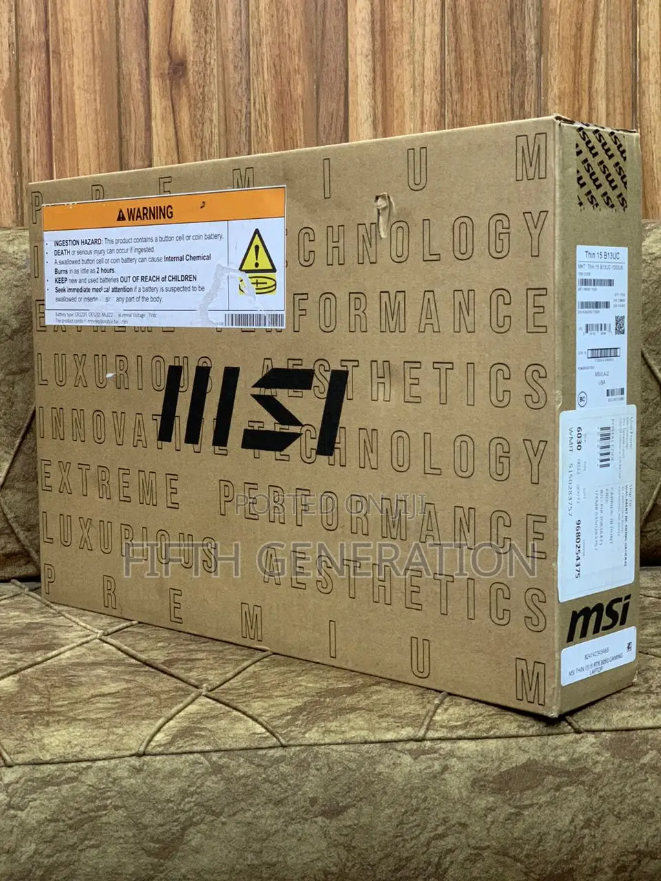 New Laptop MSI GF65 Thin 10UE 16GB Intel Core i5 SSD 512GB
