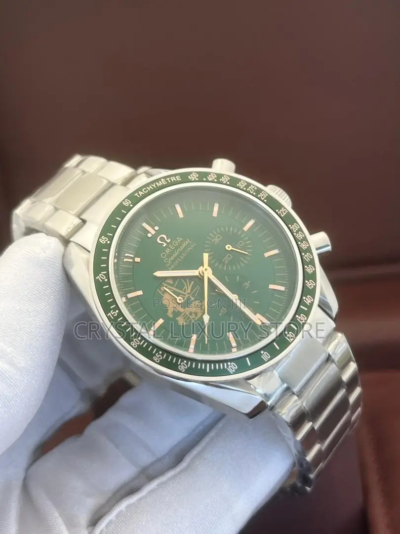OMEGA Quality Luxury Men Genuine Chain Strap Wristwatch