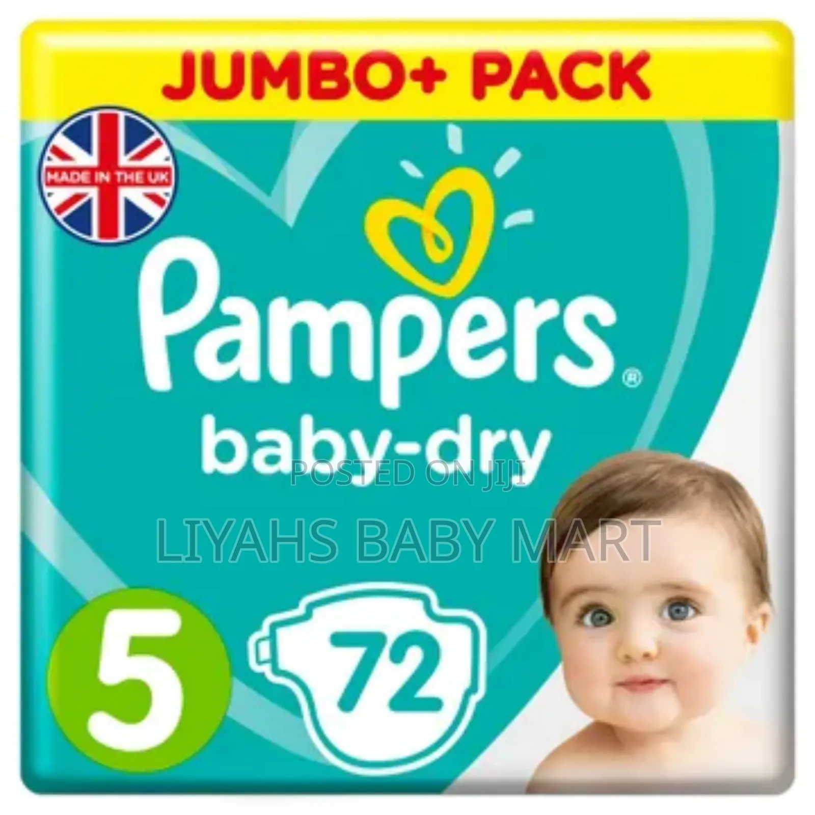 Pampers Baby Dry Size 5 - Pack of 72