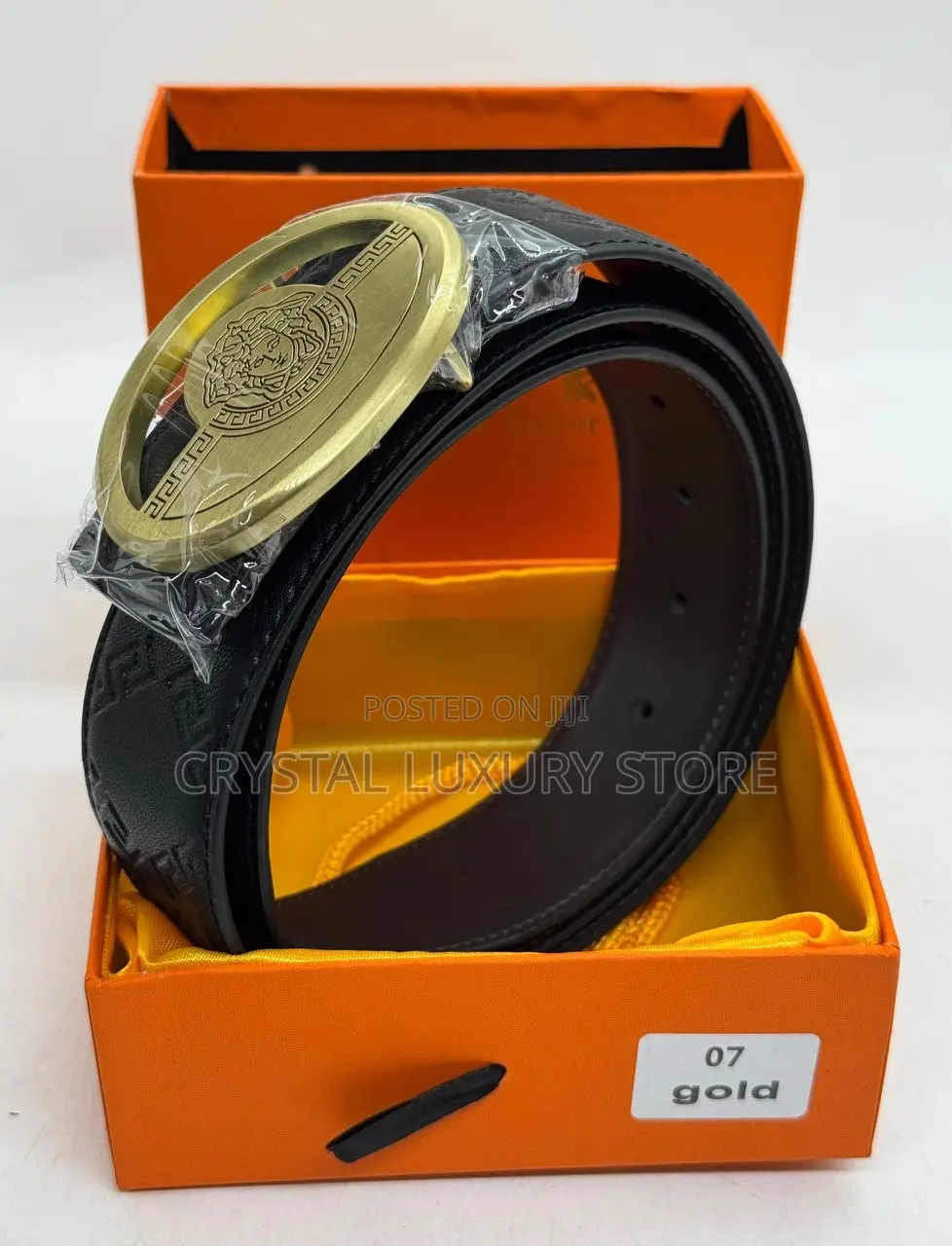 Versace Quality Luxury Men Genuine Leather Belt