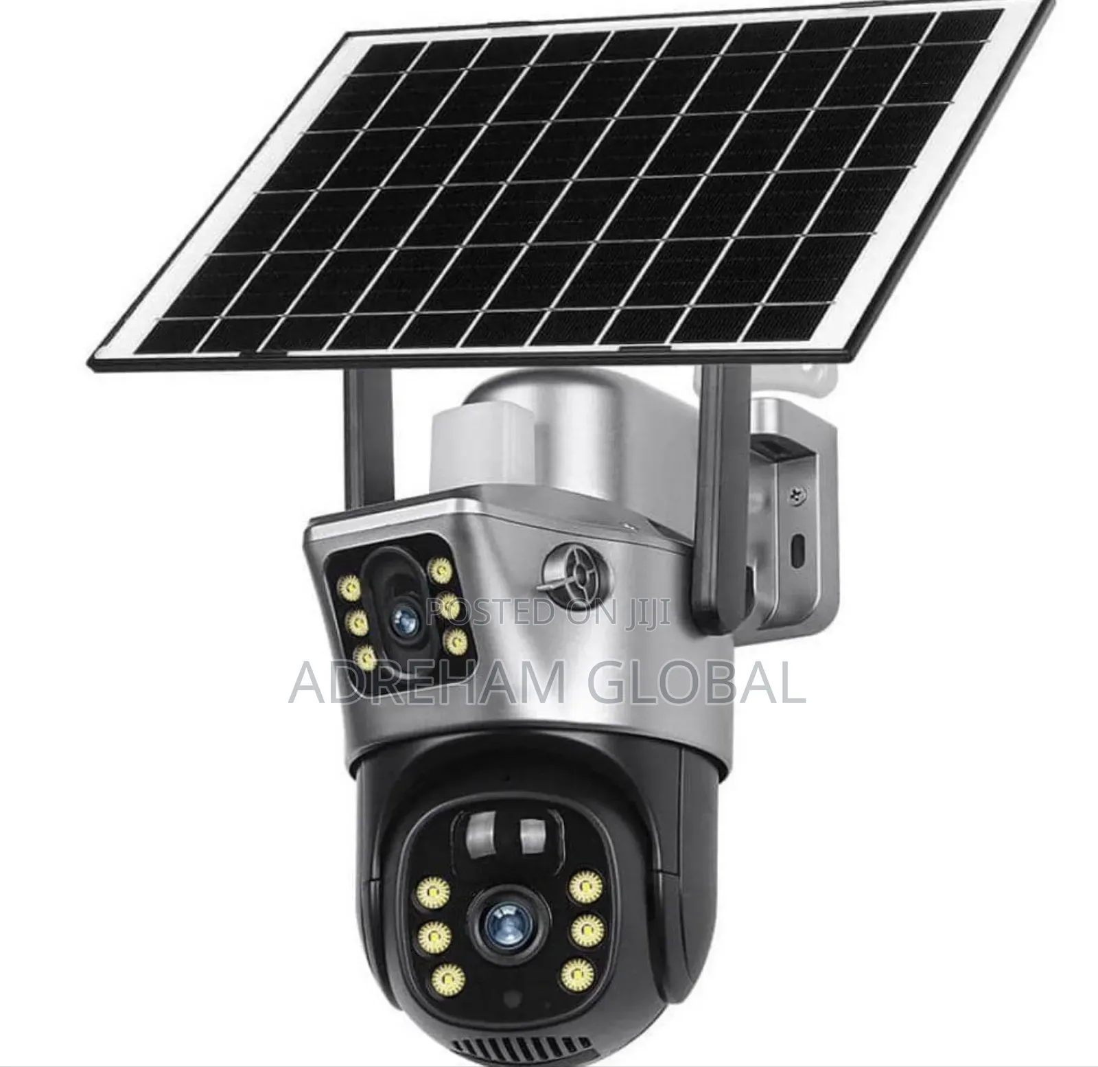 4g Dual Lens(App:V380) Solar Two Screens Camera Solar