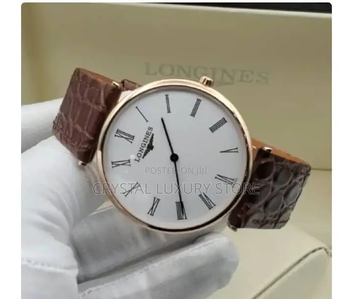 Longiness Quality Luxury Men Genuine Leather Wristwatch