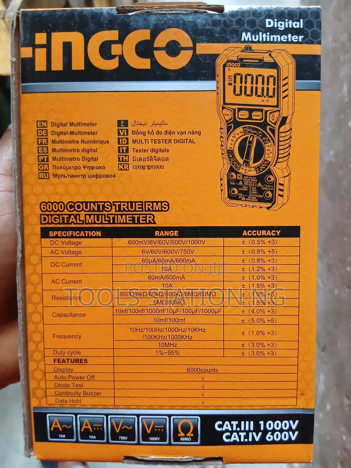 Ingco 1000V Digital Multimeter