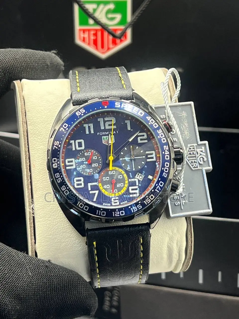 Tag Heuer Quality Men Rubber Strap Wristwatch
