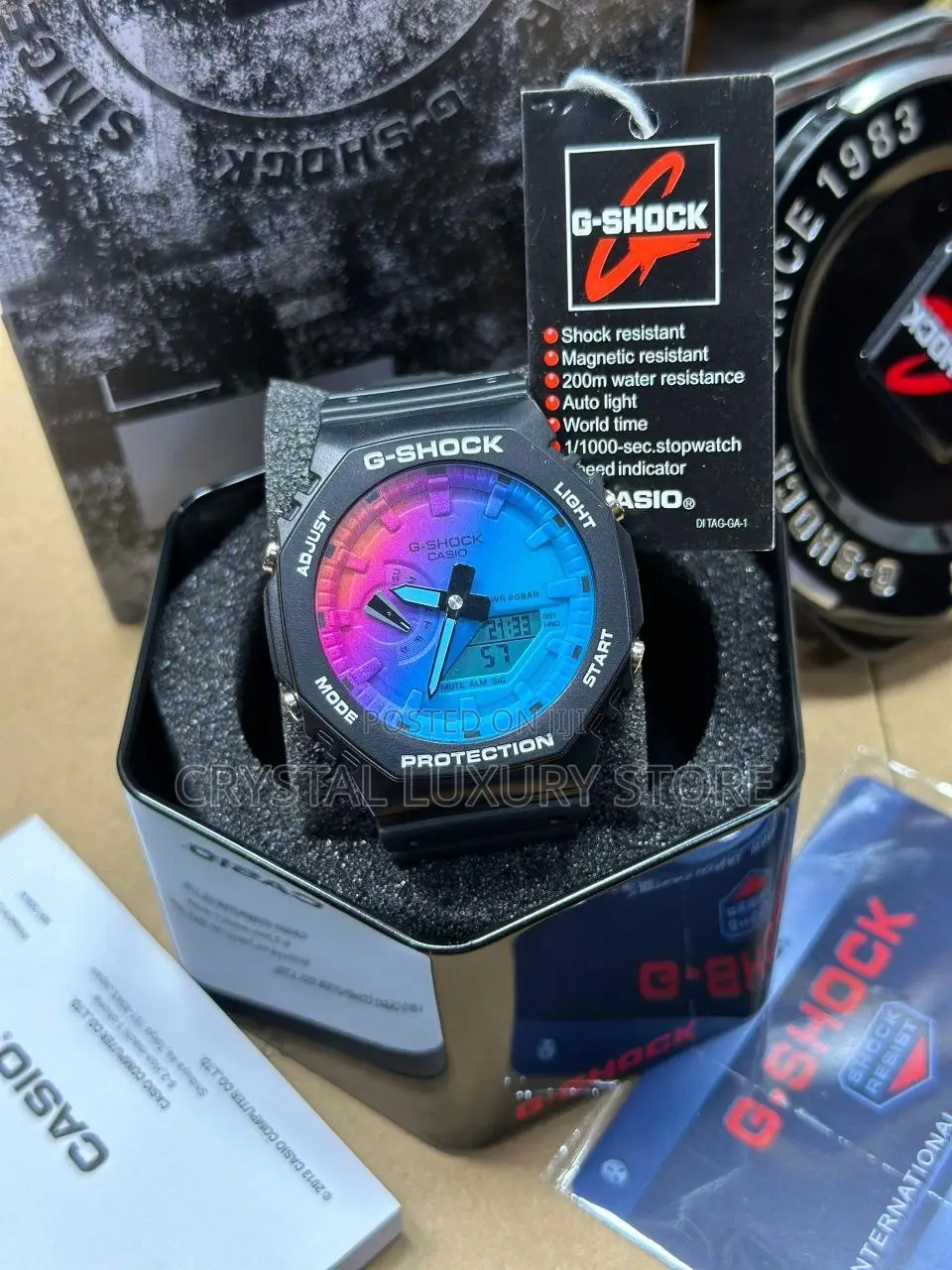 G-Shock Casio Quality Luxury Men Rubber Strap Wristwatch