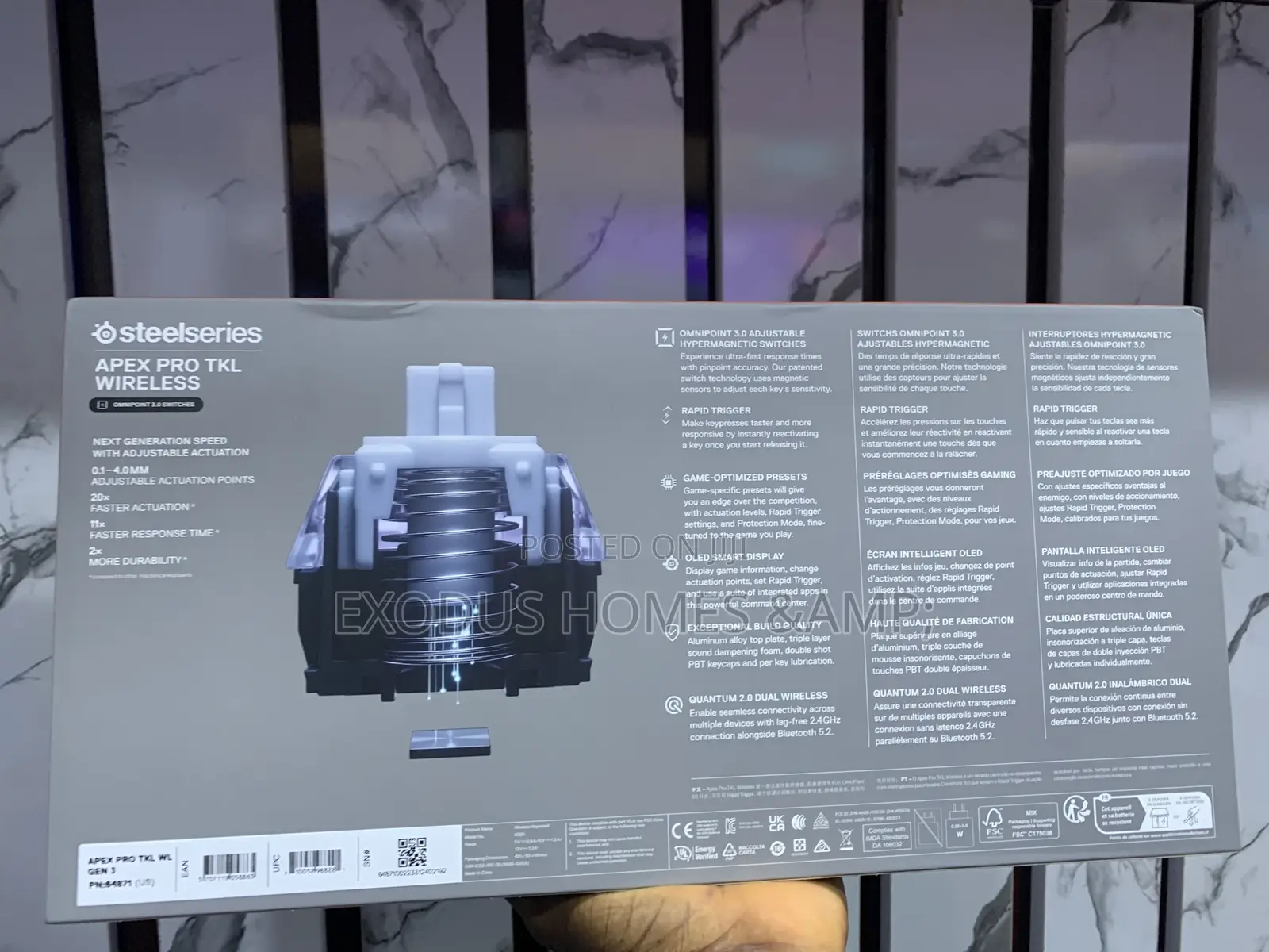 Steelseries Apex Pro TKL Wireless Hypermagnetic Switches
