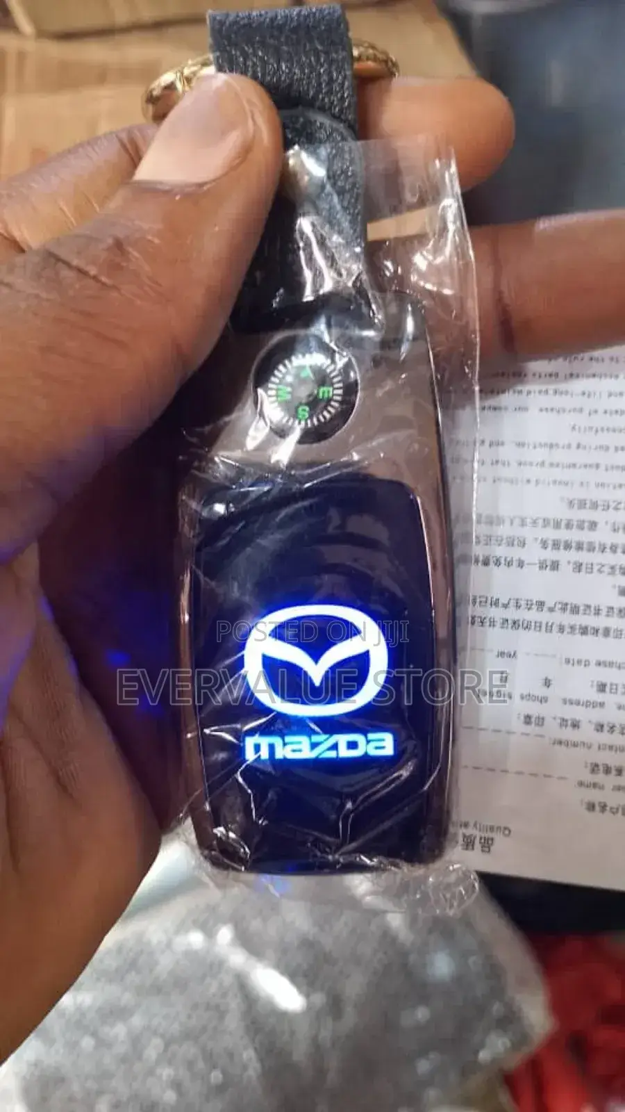 Car Key Holder With Touch Light Lighter